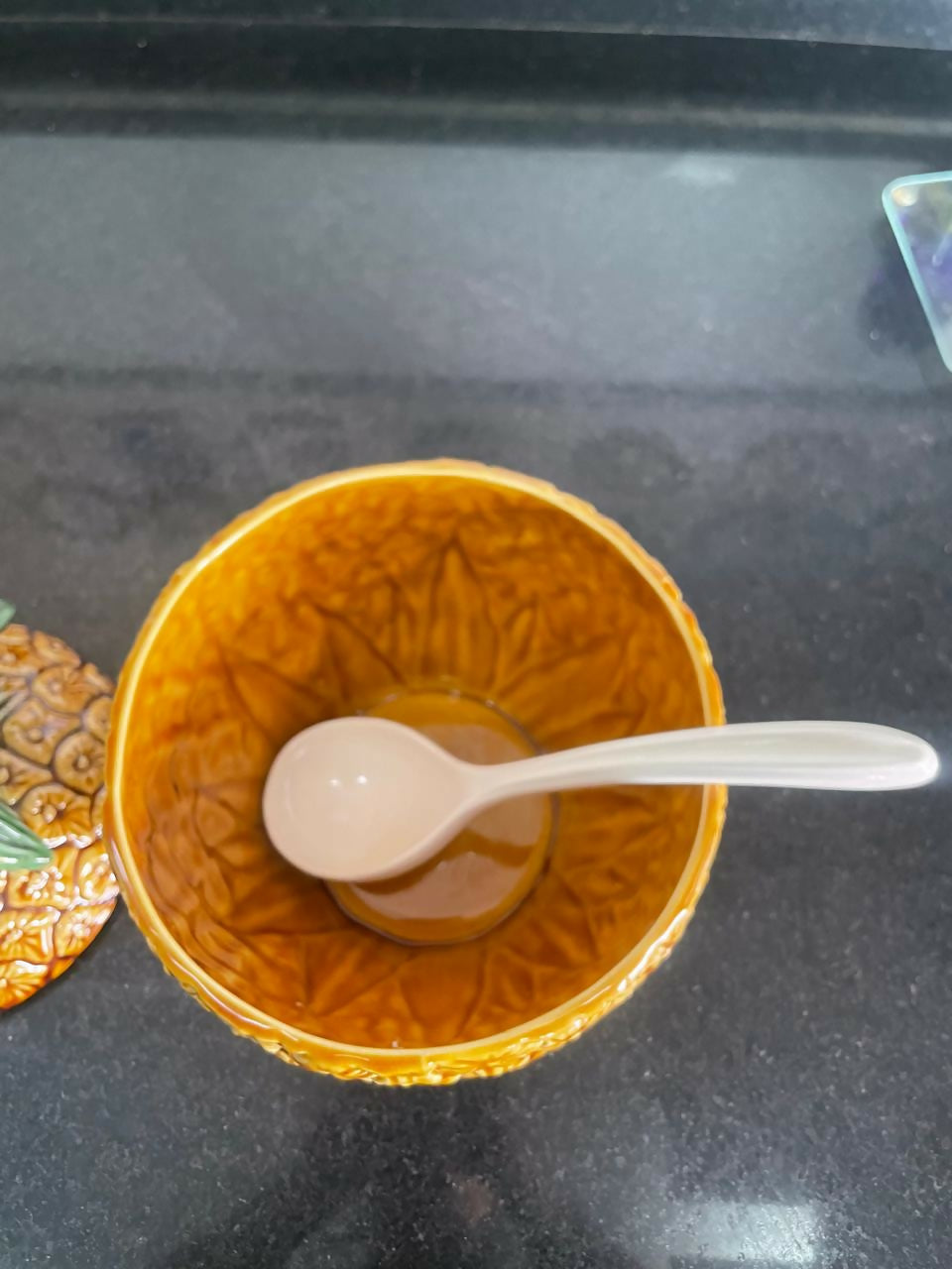 Poncheira Abacaxi Portuguesa em faiança