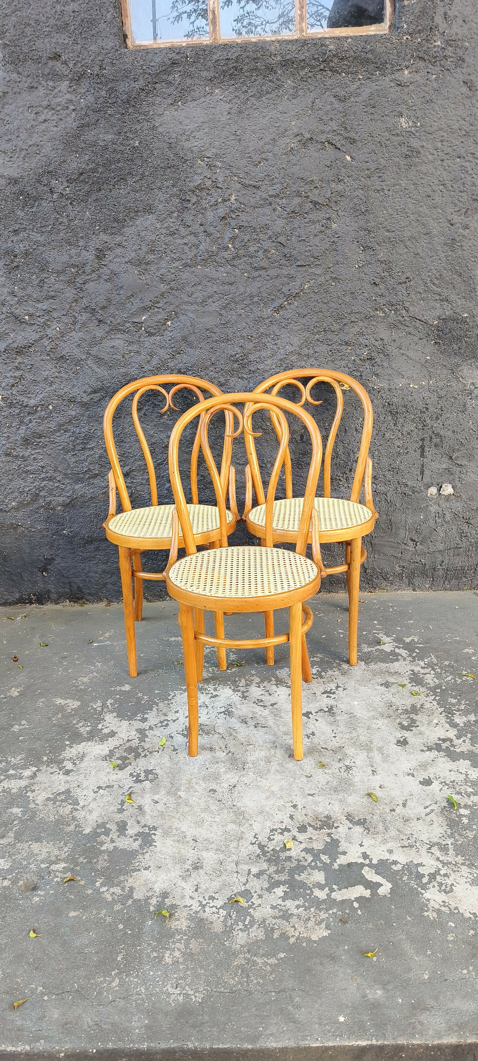 3 Cadeiras Thonart com palhinha (valor unitário)