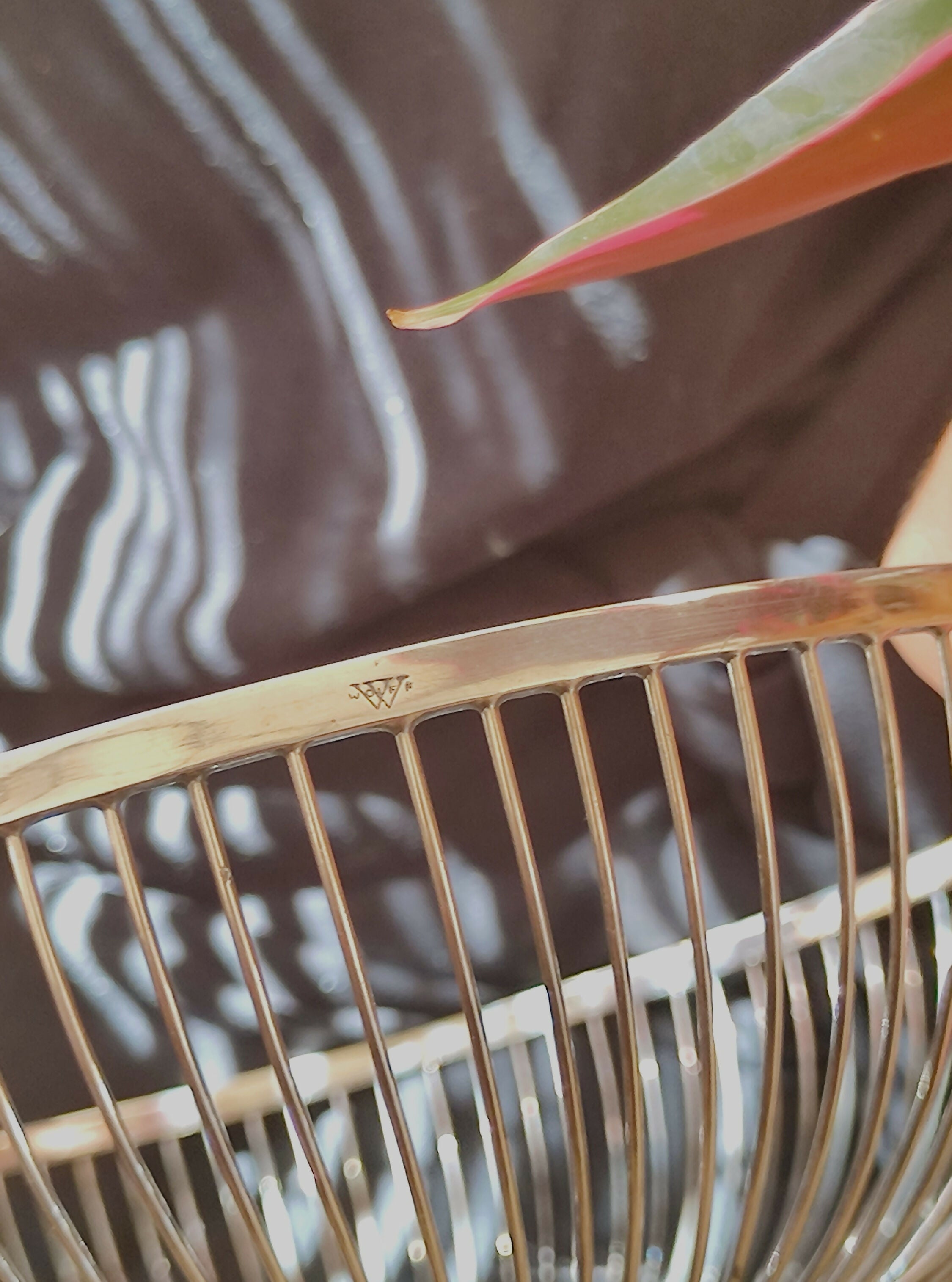 Cesto para pães Wolff com banho de prata