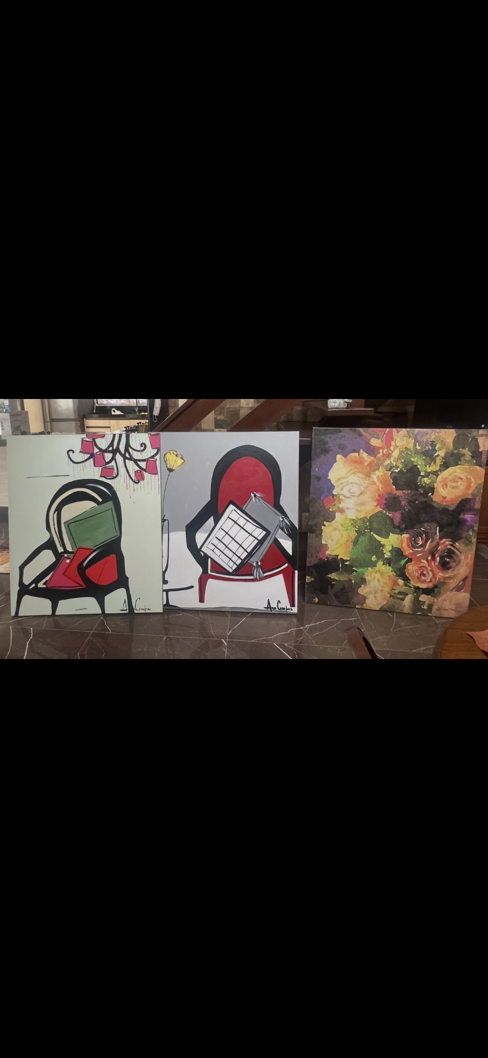 Quadros / Telas pintadas a mão por Ana Campos 