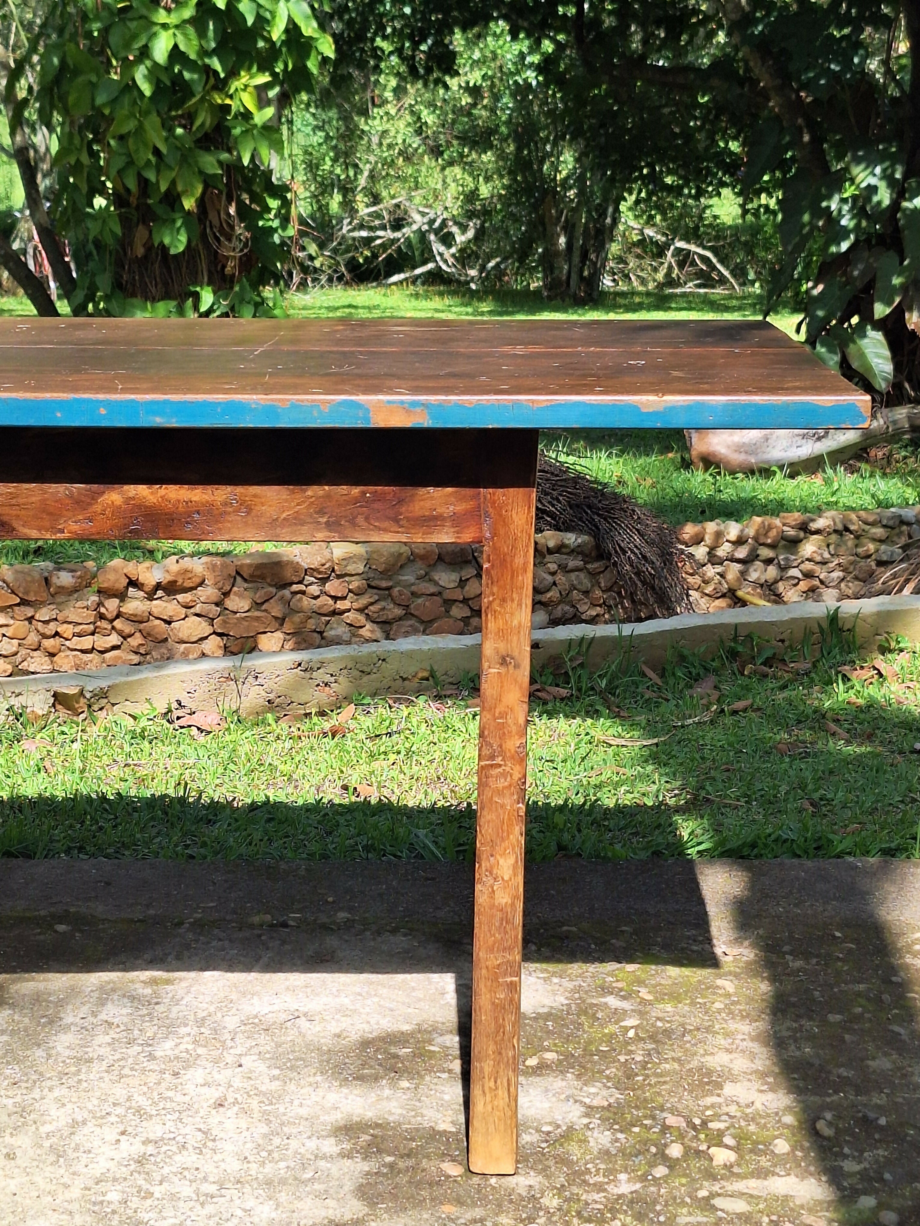 Mesa de Jantar Atntiga Madeira Maciça Garimpo Mineiro