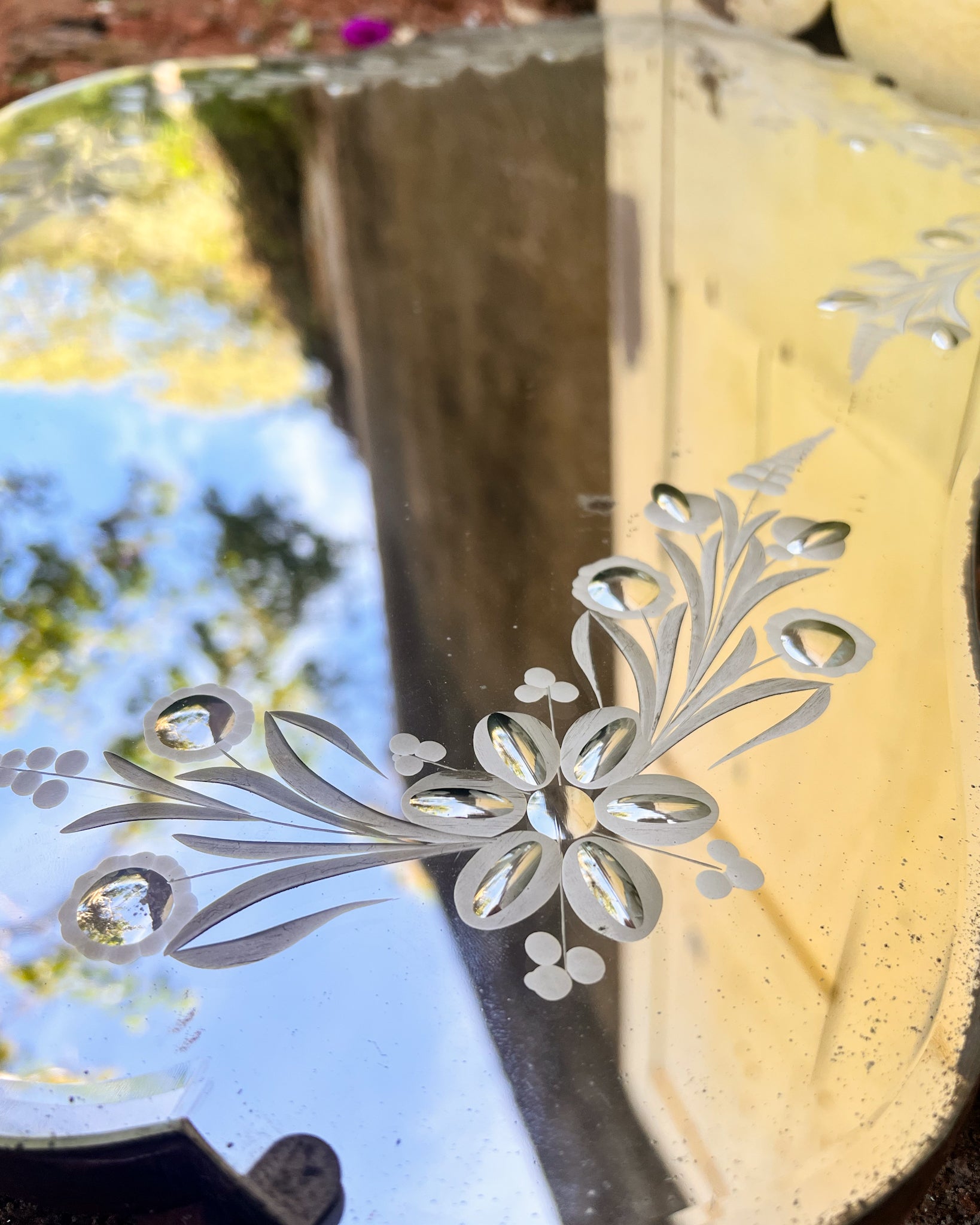 Espelho Veneziano em cristal lapidado