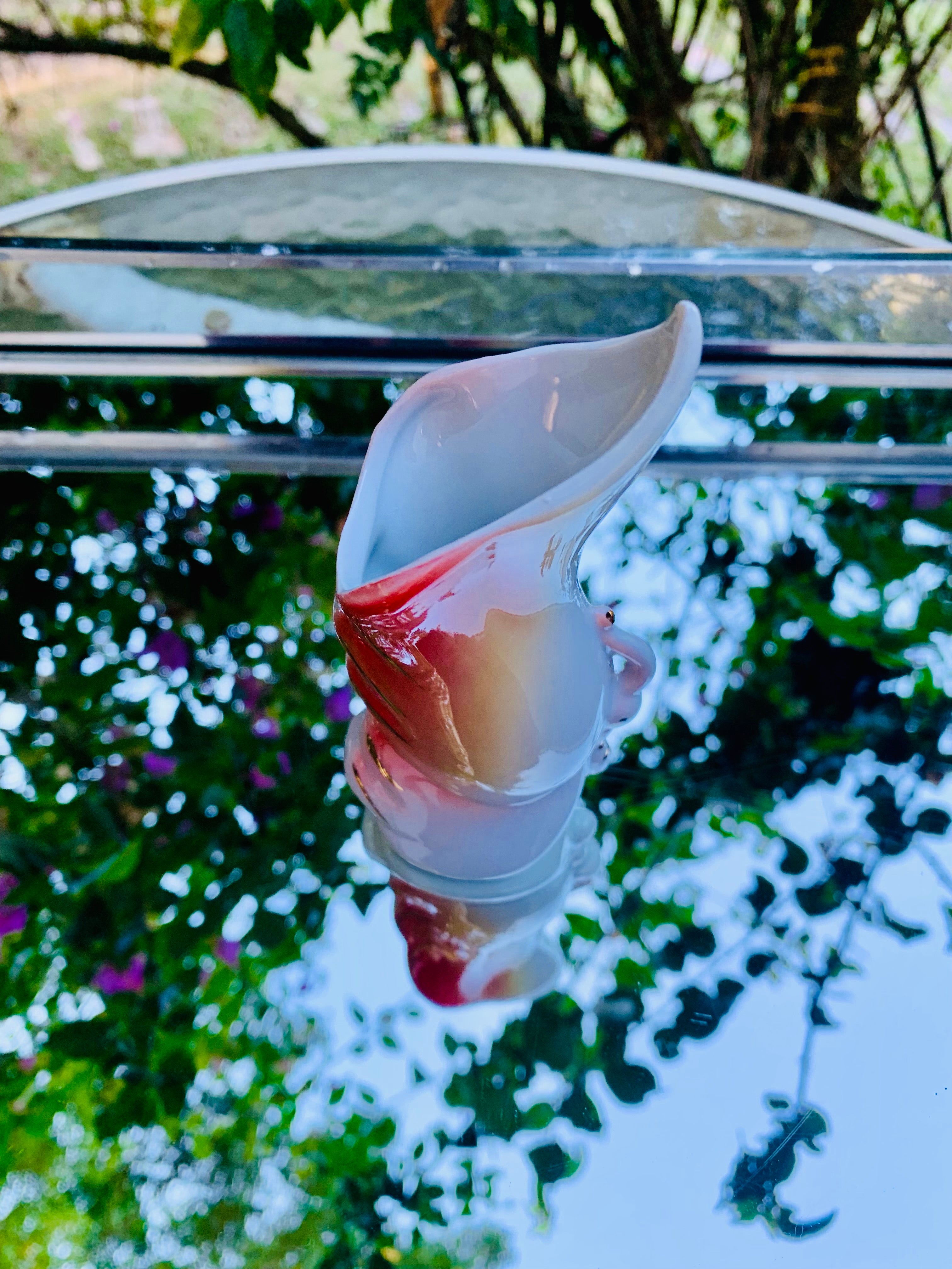 Diminuto vaso borboleta estilo Franz Porcelain