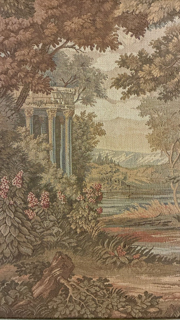 Quadro Tapeçaria antiga com Cena de Paisagem