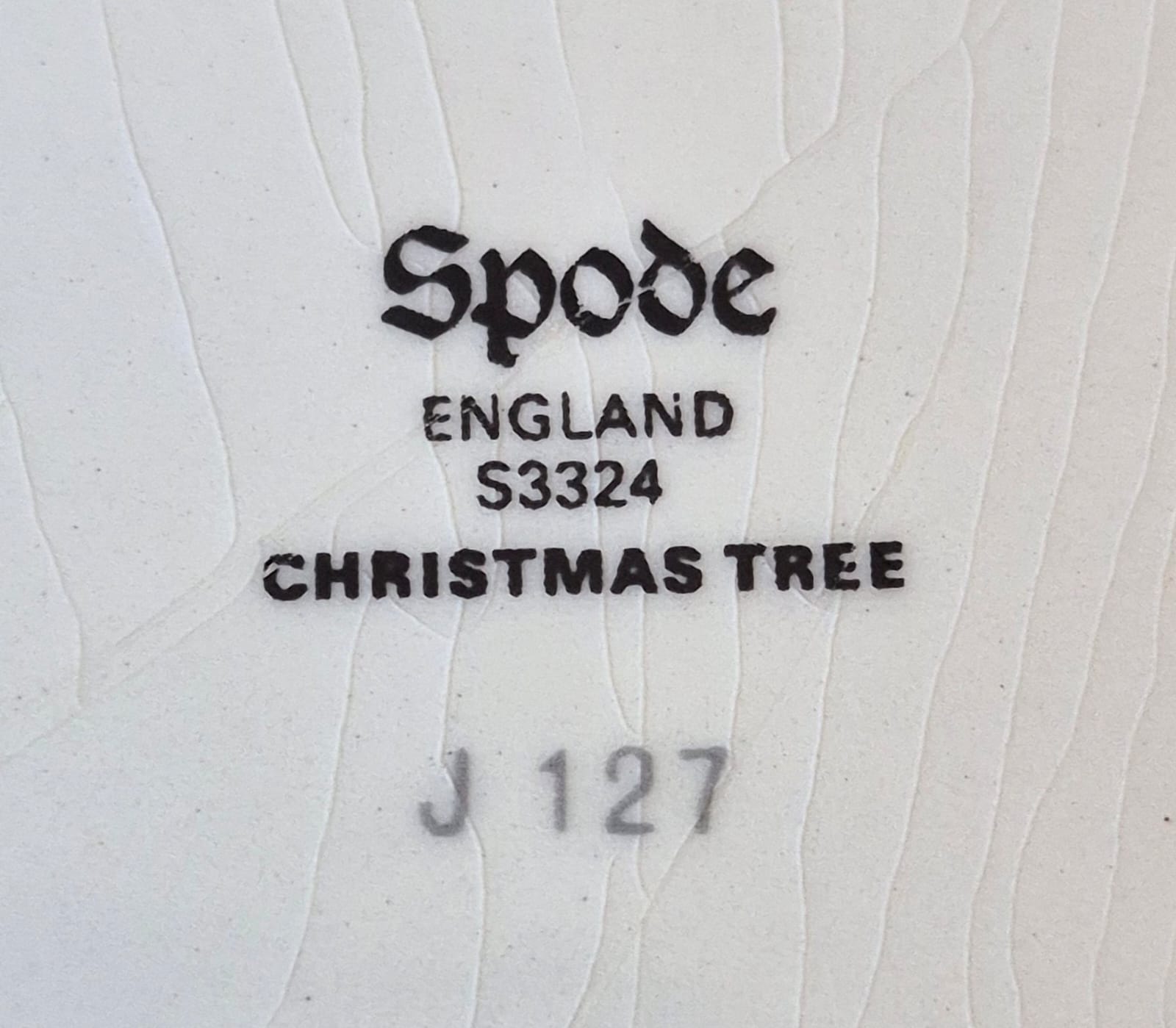 Travessa em faiança vintage inglesa comemorativa de Natal Spode, linha Christmas Tree. Linda e em ótimo estado.