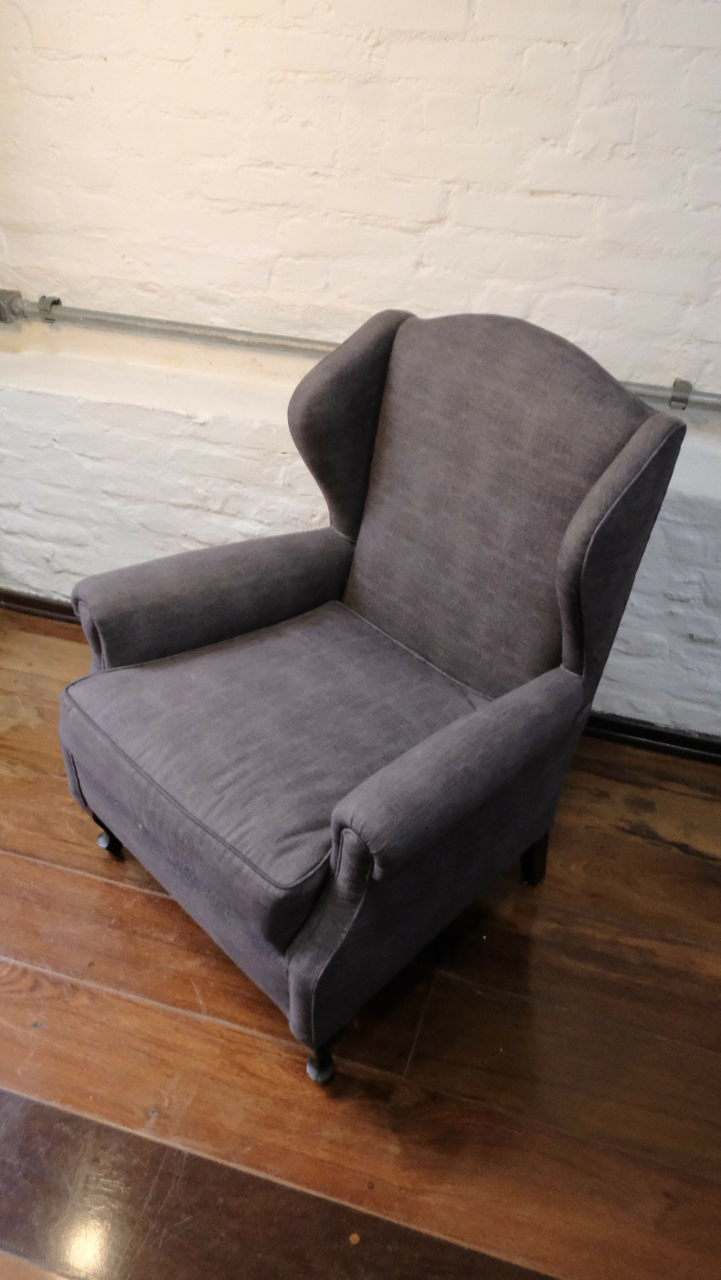 Poltrona Bergere Vintage cinza