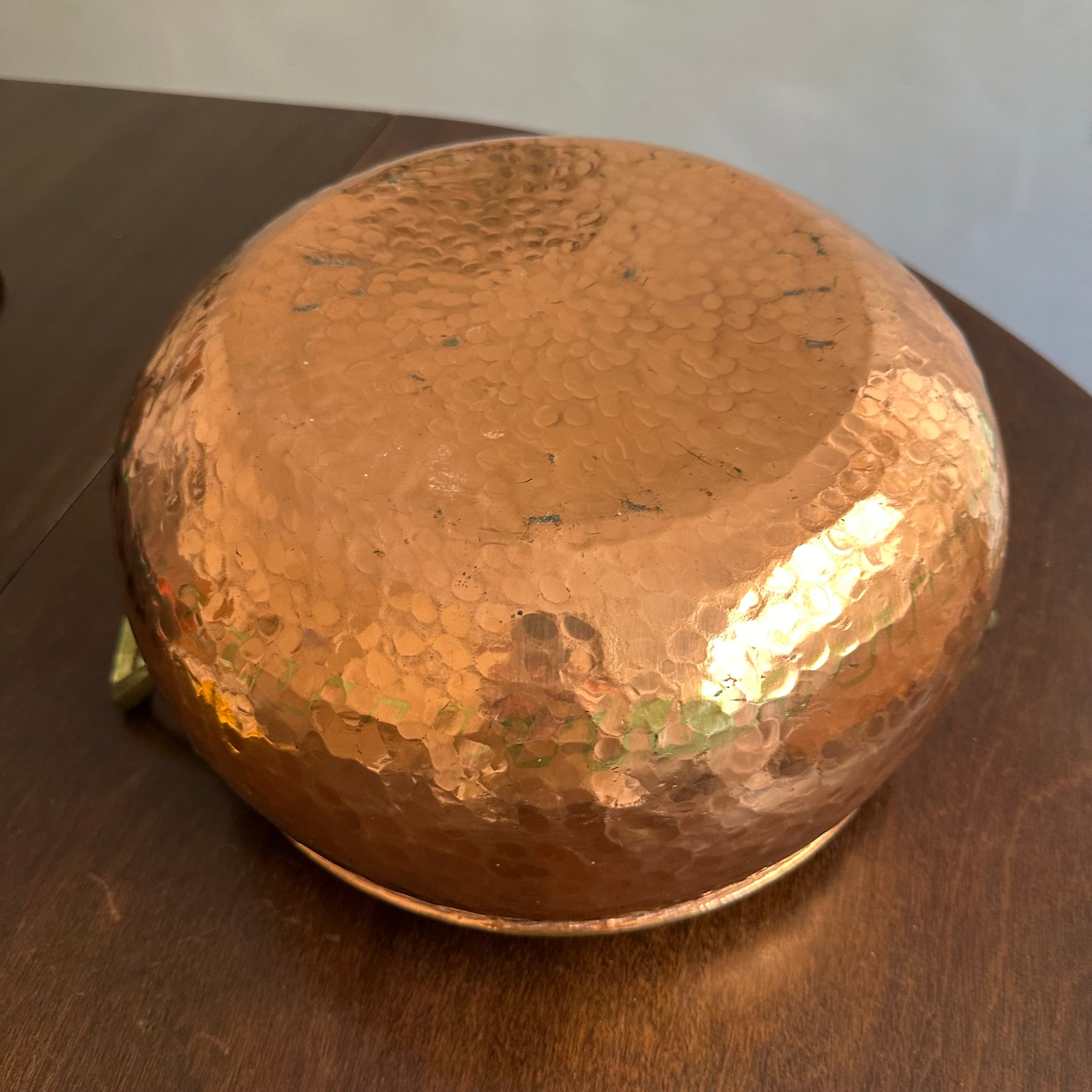 Tacho em cobre e bronze, impecável