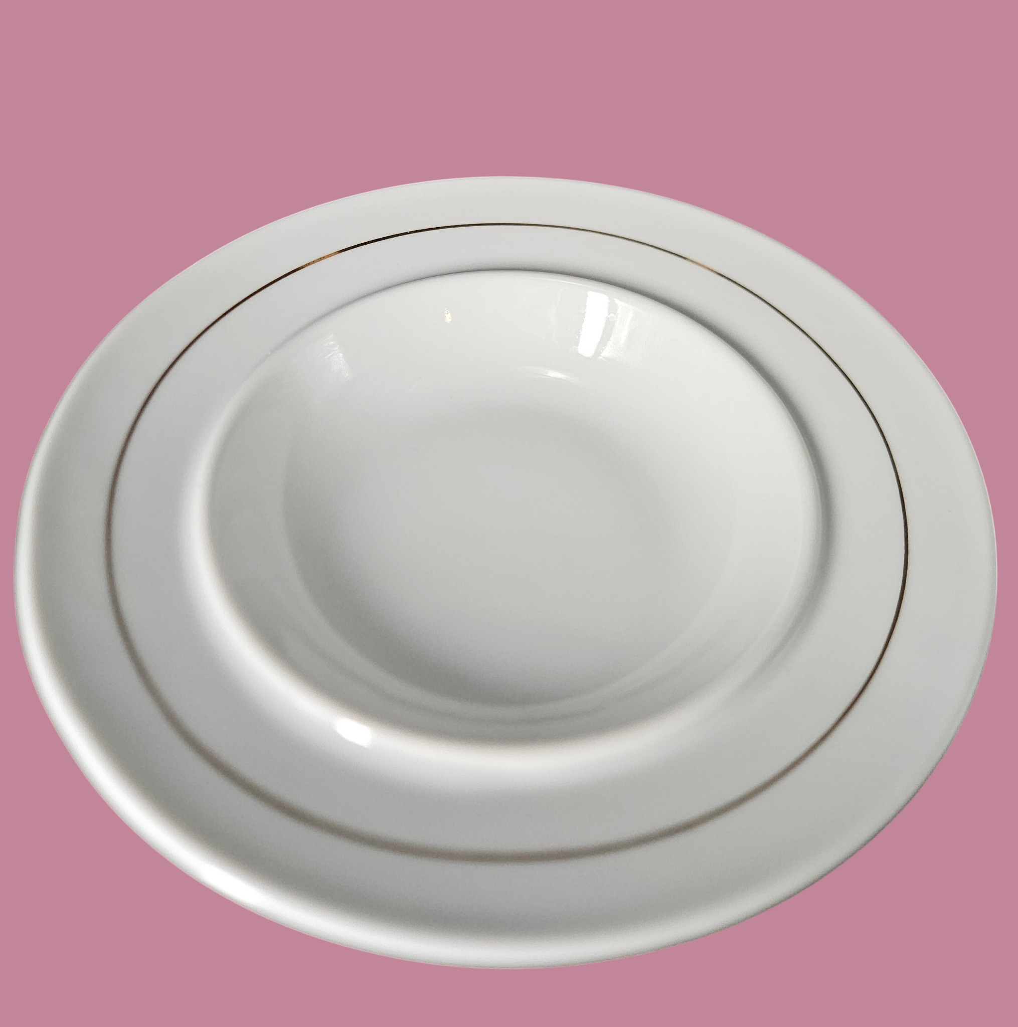 Manteigueira de Mesa Funda em Porcelana Real S. Paulo - Déc. 1950/1960