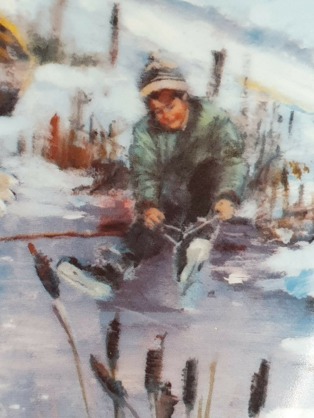 Prato decorativo em porcelana canadense Dominion &quot;Dreams of Glory&quot;, 1986. Incrivel!