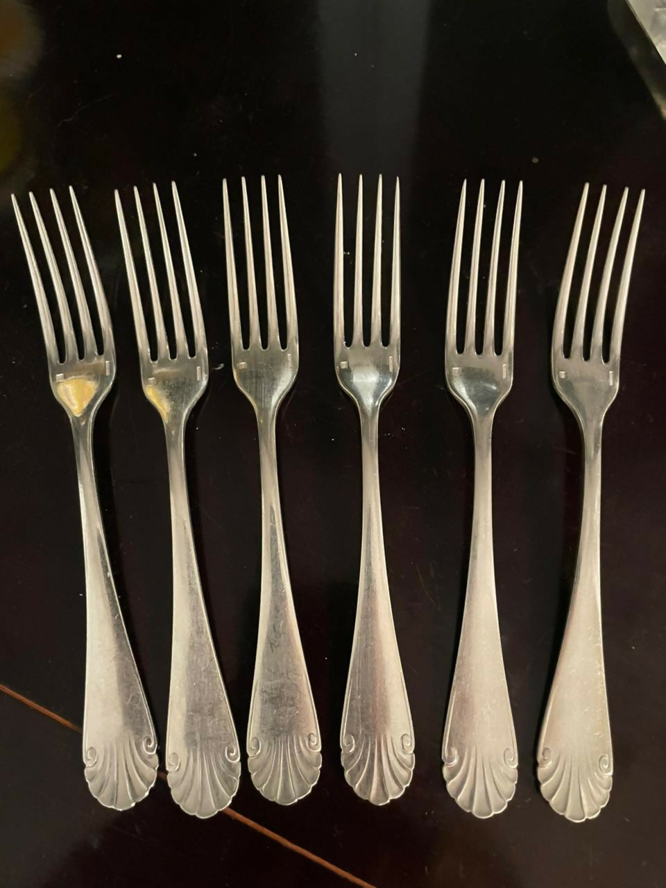 12 Garfos Christofle Prata 90