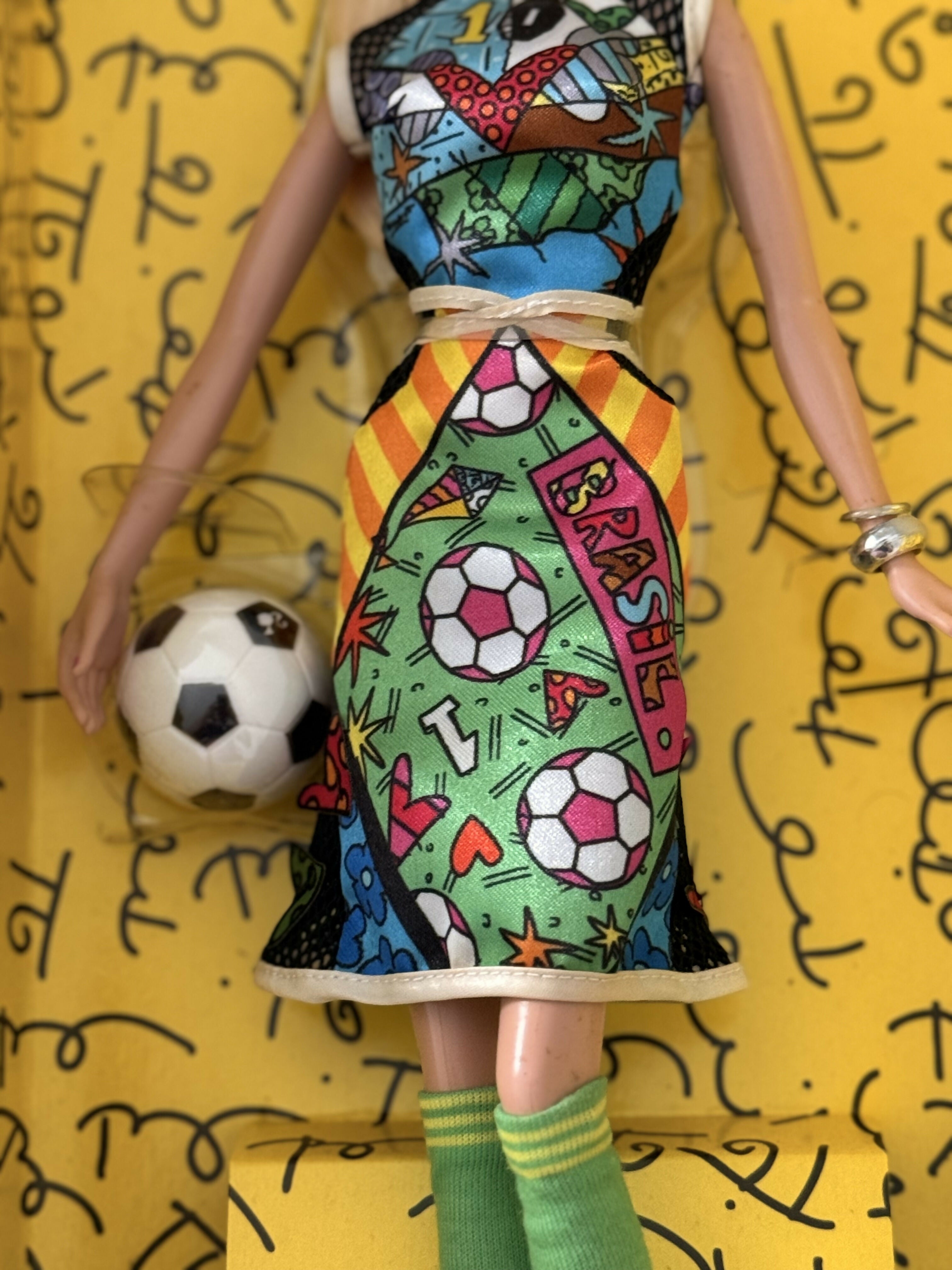 Barbie Colecionável Copa 2016 - Romero Britto