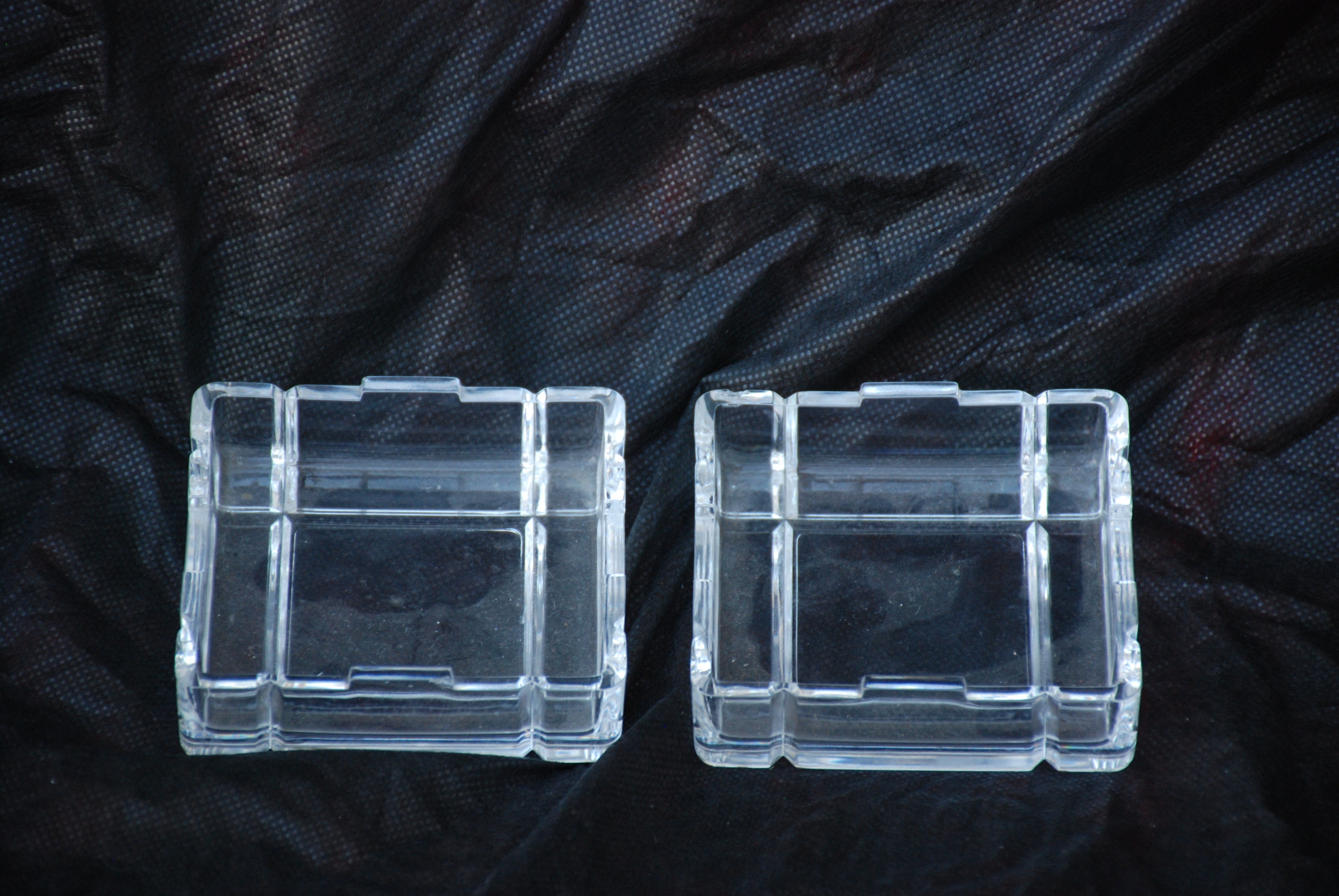 porta joias (trinket box) quadrada. rcr royal cristal rock italiana 9 x 9 - estilo quebra cabeça