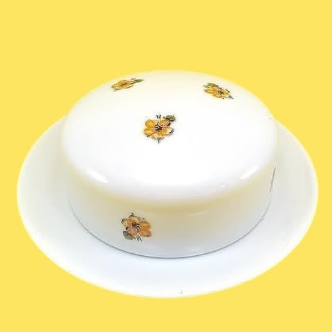 Jogo de chá Porcelana Renner com flores amarelas