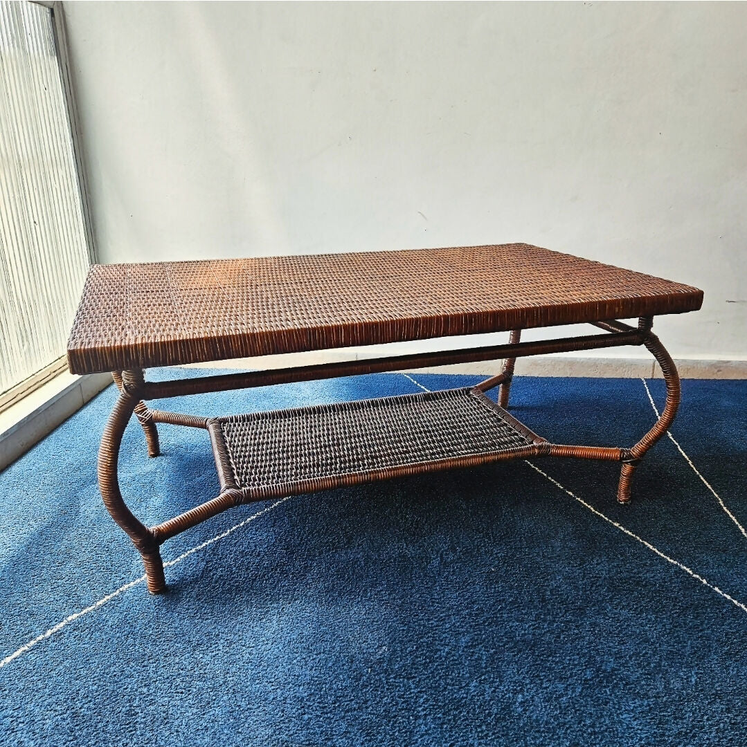 MESA DE CENTRO EM JUNCO (ANOS 60)