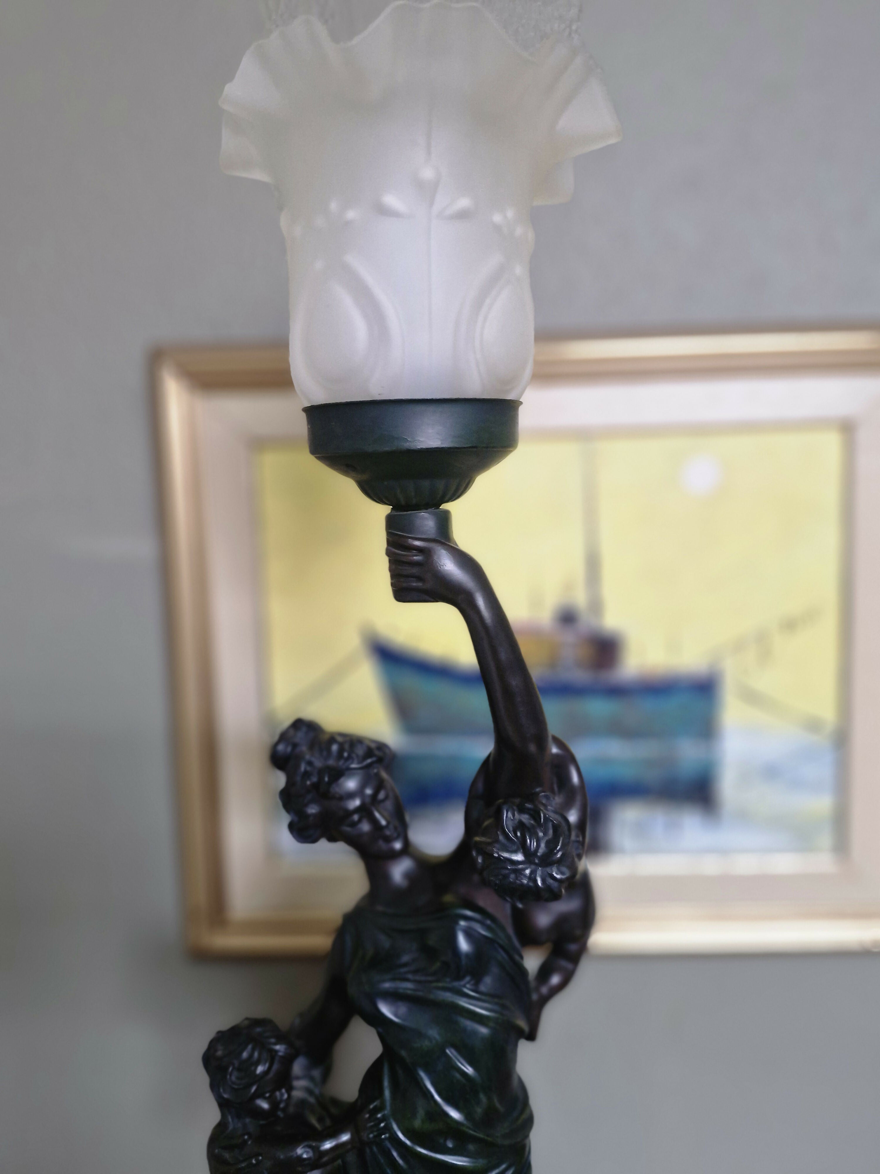 Luminária estilo Art Nouveau