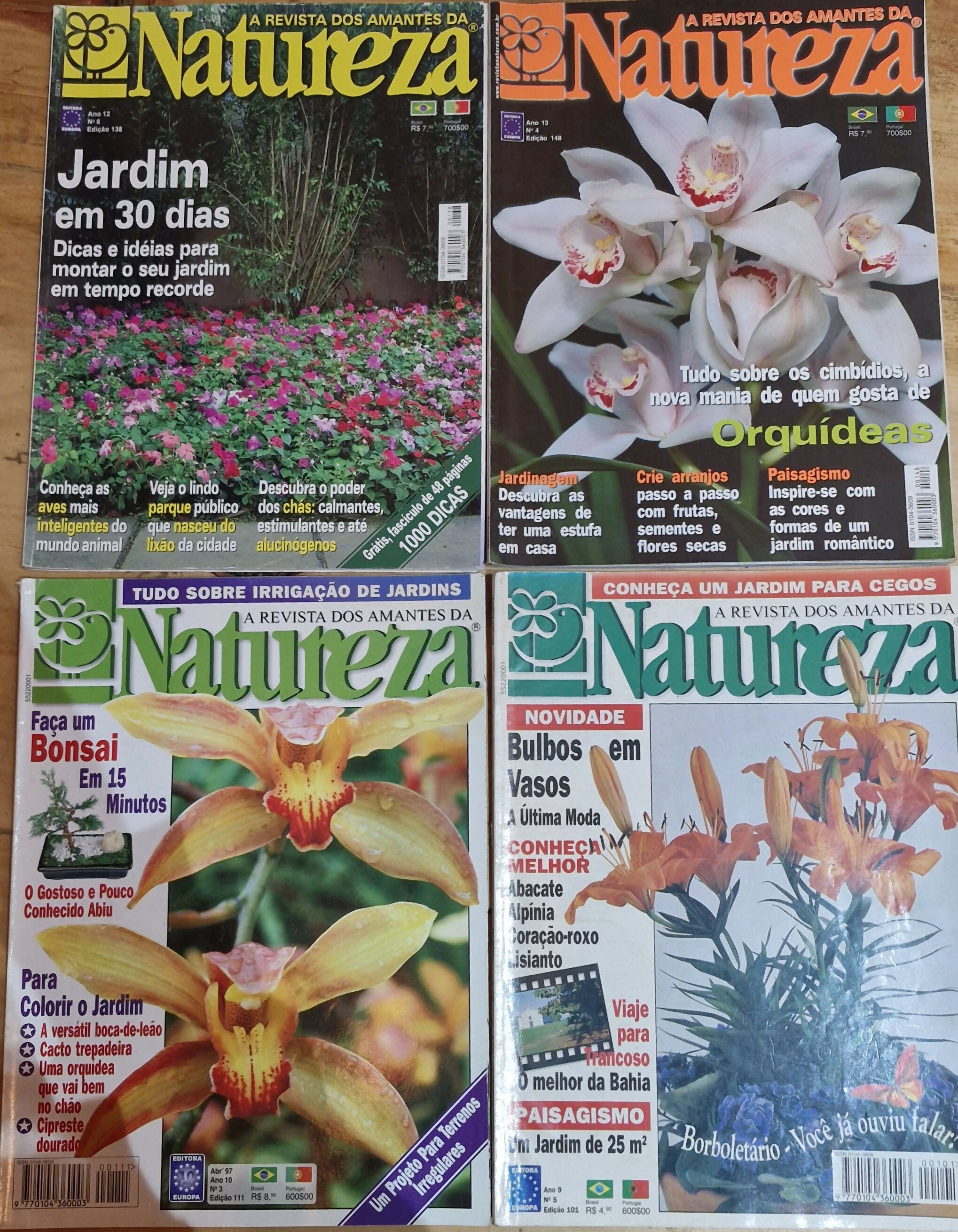 15 Raras edições da revista natureza com amplo conteúdo