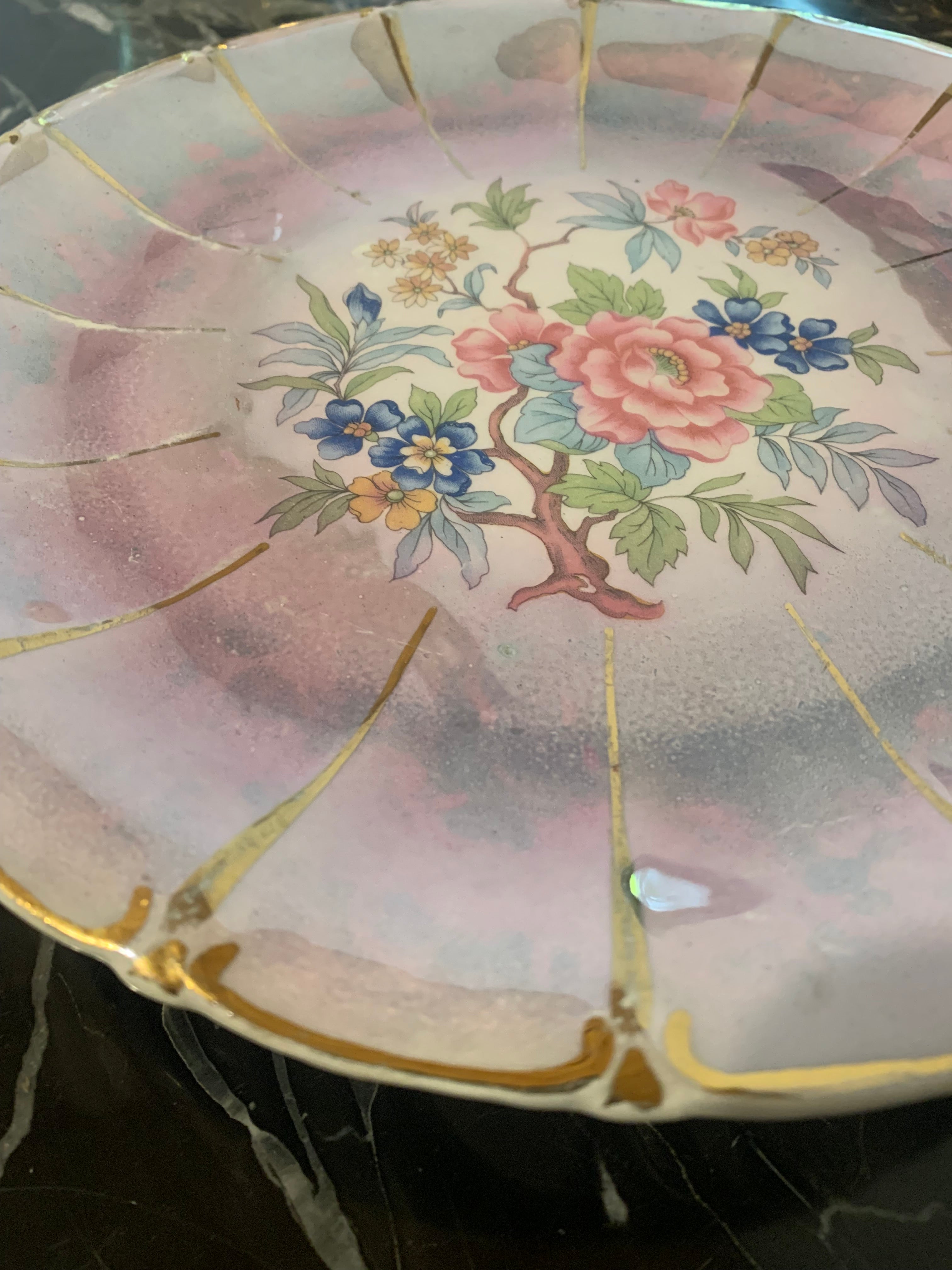 Espetacular prato para bollo ou docinhos em porcelana Zappi