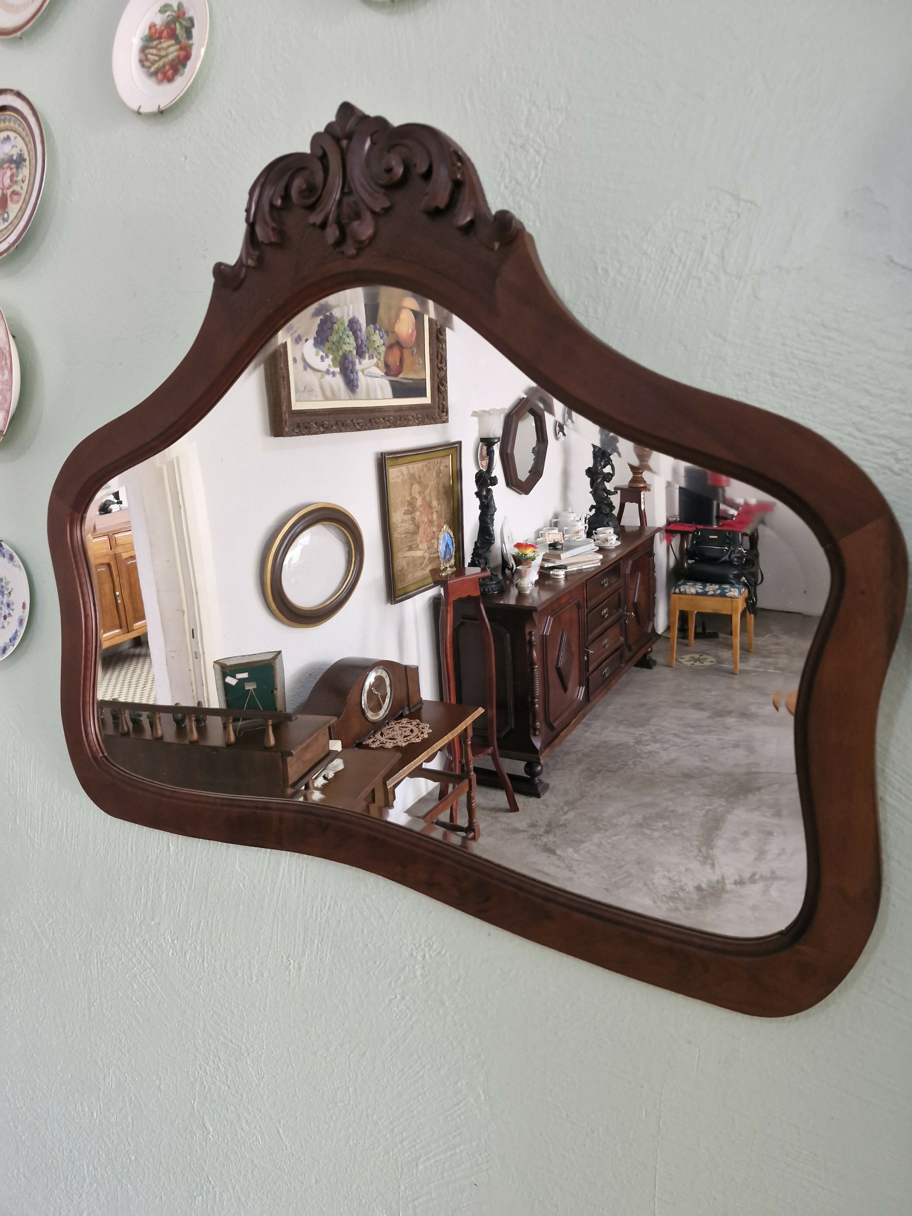 Espelho Bisotê Moldura Provençal