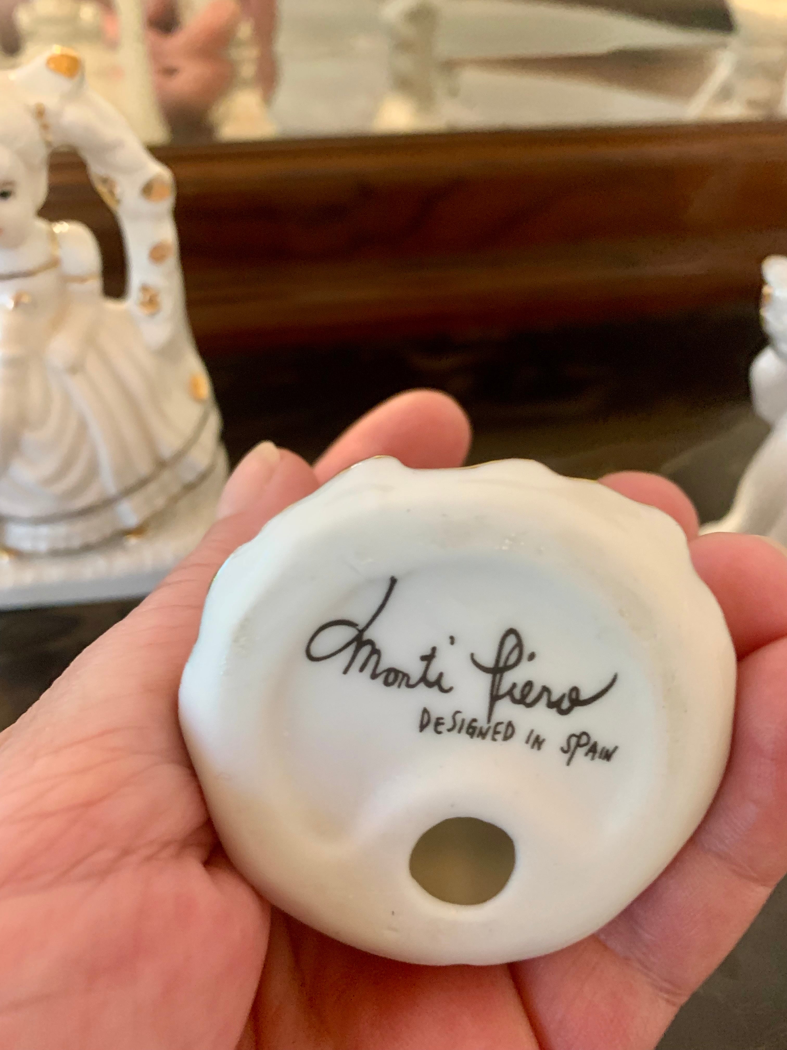 Lindos bibelots espanhóis em fina porcelana