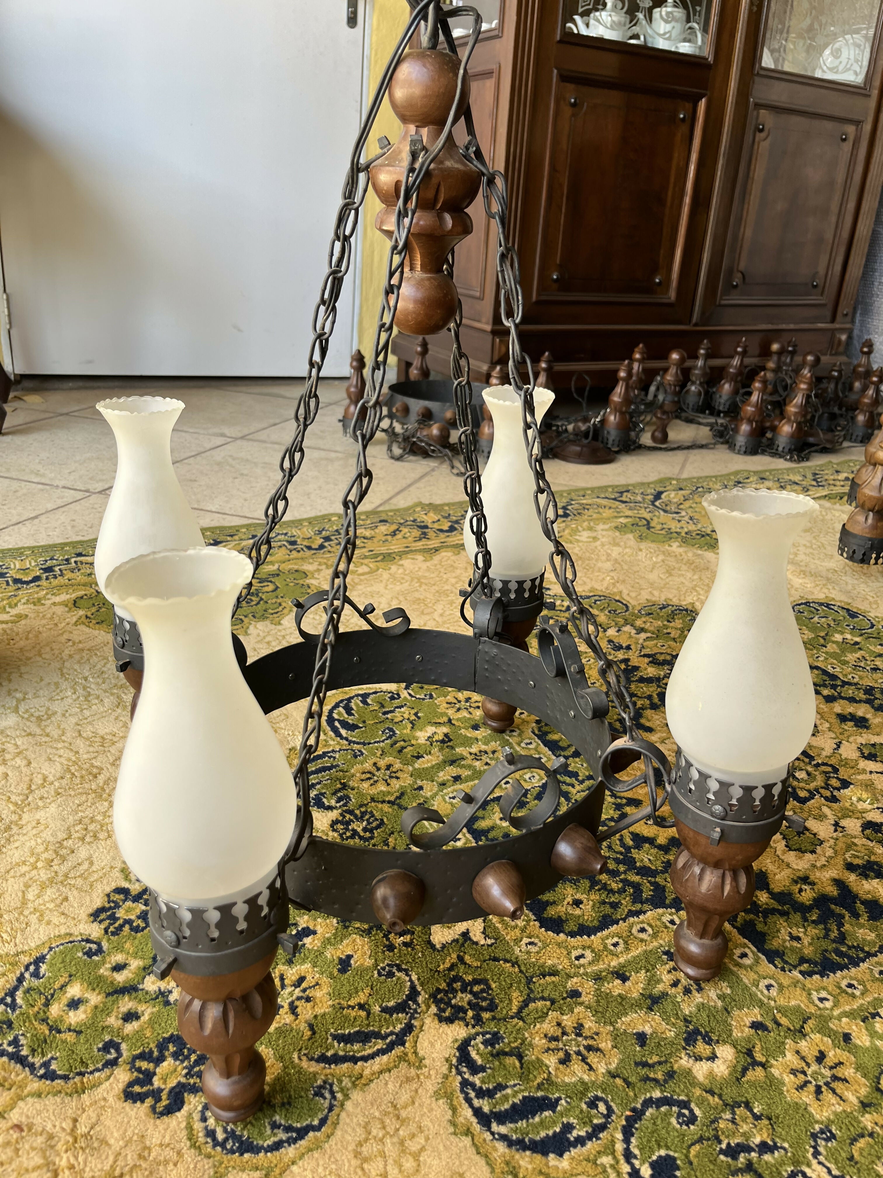 LUSTRES OPALINOS ANOS 80 (temos vários)