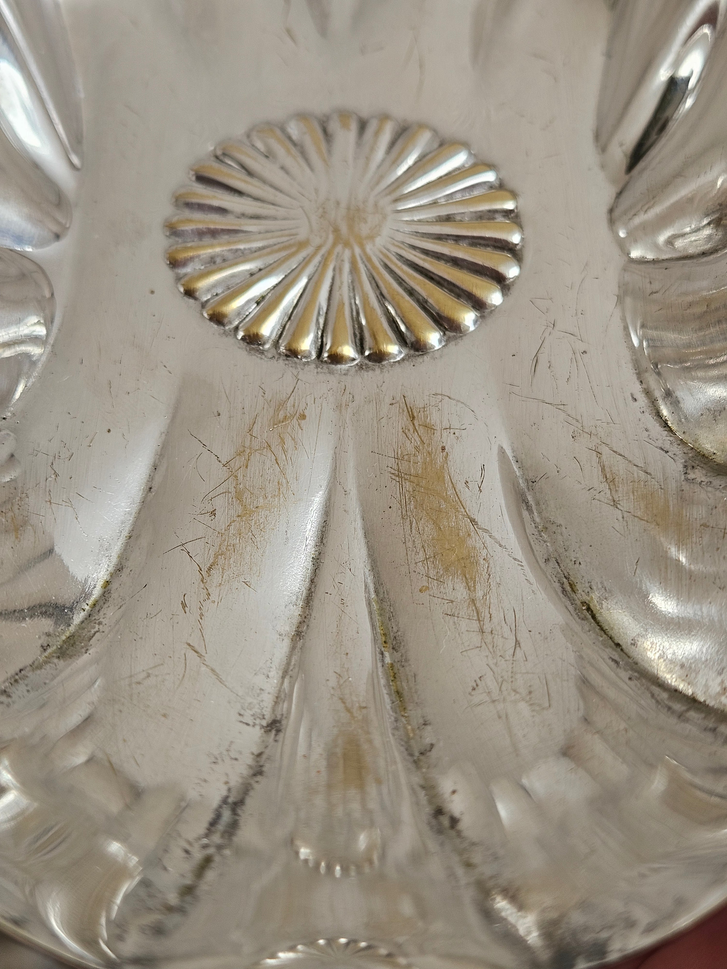 Petisqueira em Prata Anos 60/70 Detalhe Flor e Gomos