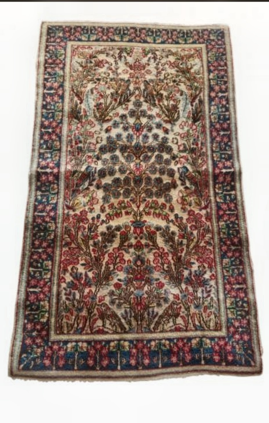 Par de Tapetes Persas Kirman Legítimos (1,50 x 0,88 cada) – Padrão Árvore da Vida (Pendant)