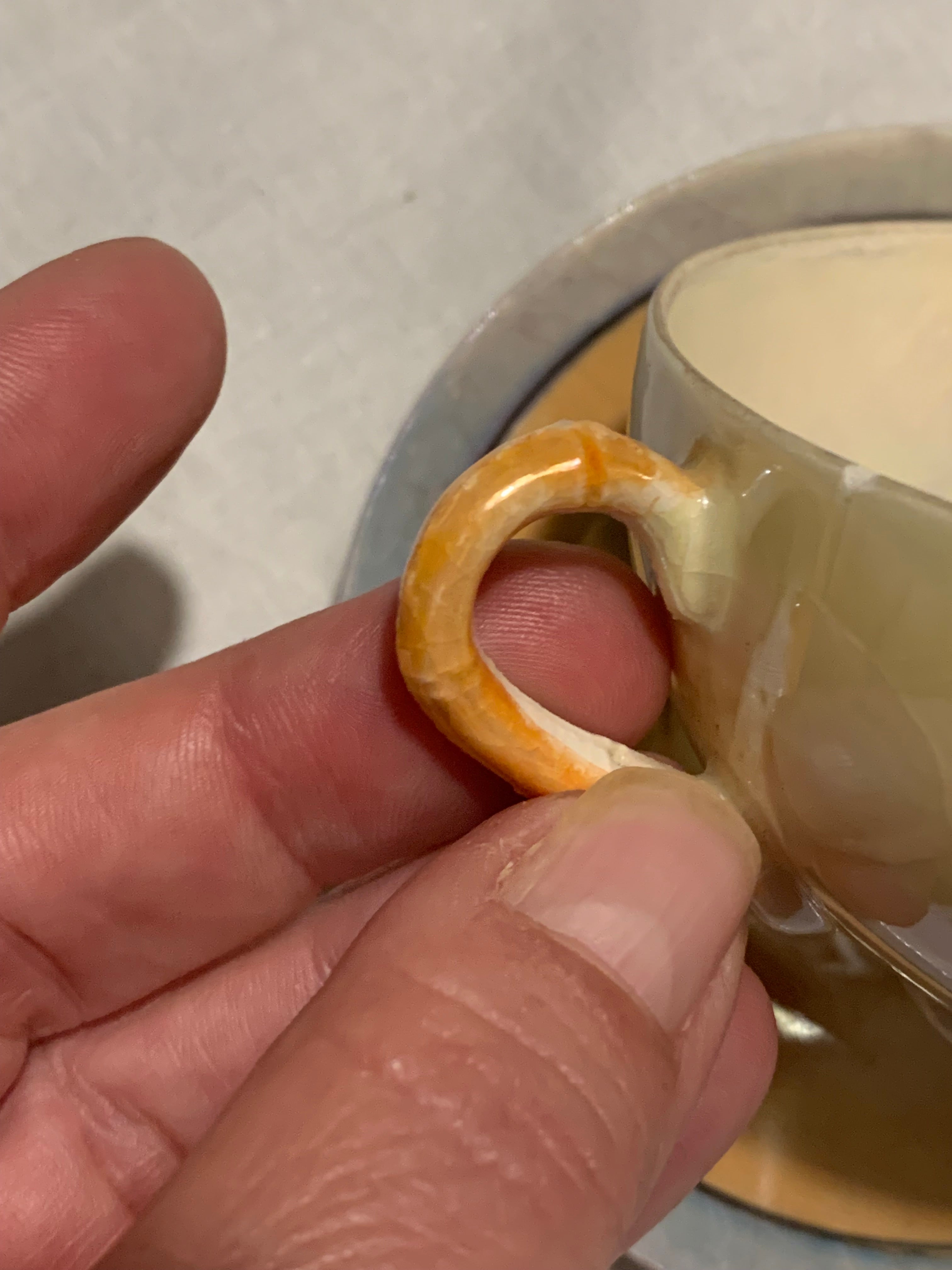 Linda e delicadíssima xícara de chá em porcelana casca de ovo japonesa