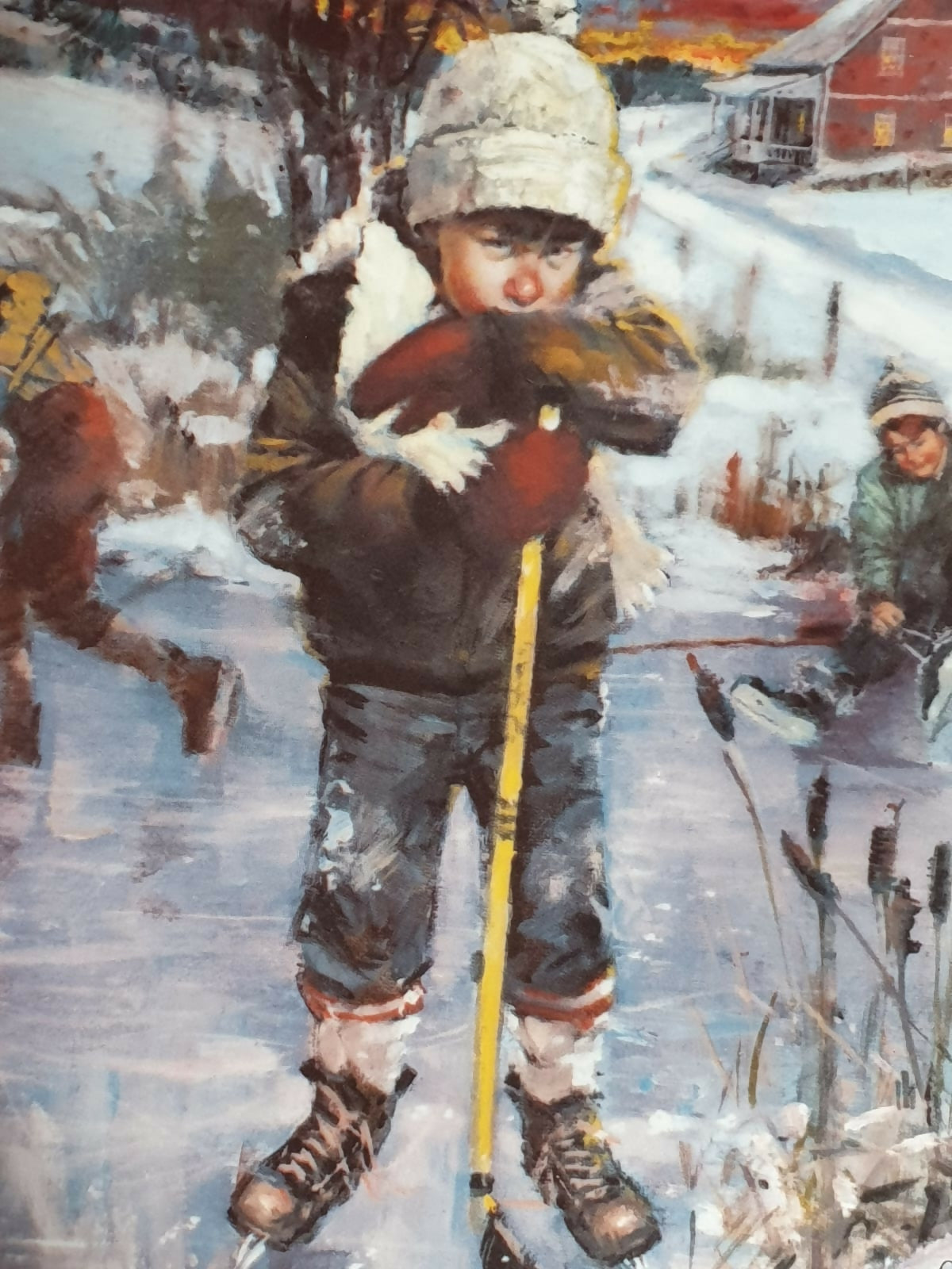 Prato decorativo em porcelana canadense Dominion &quot;Dreams of Glory&quot;, 1986. Incrivel!