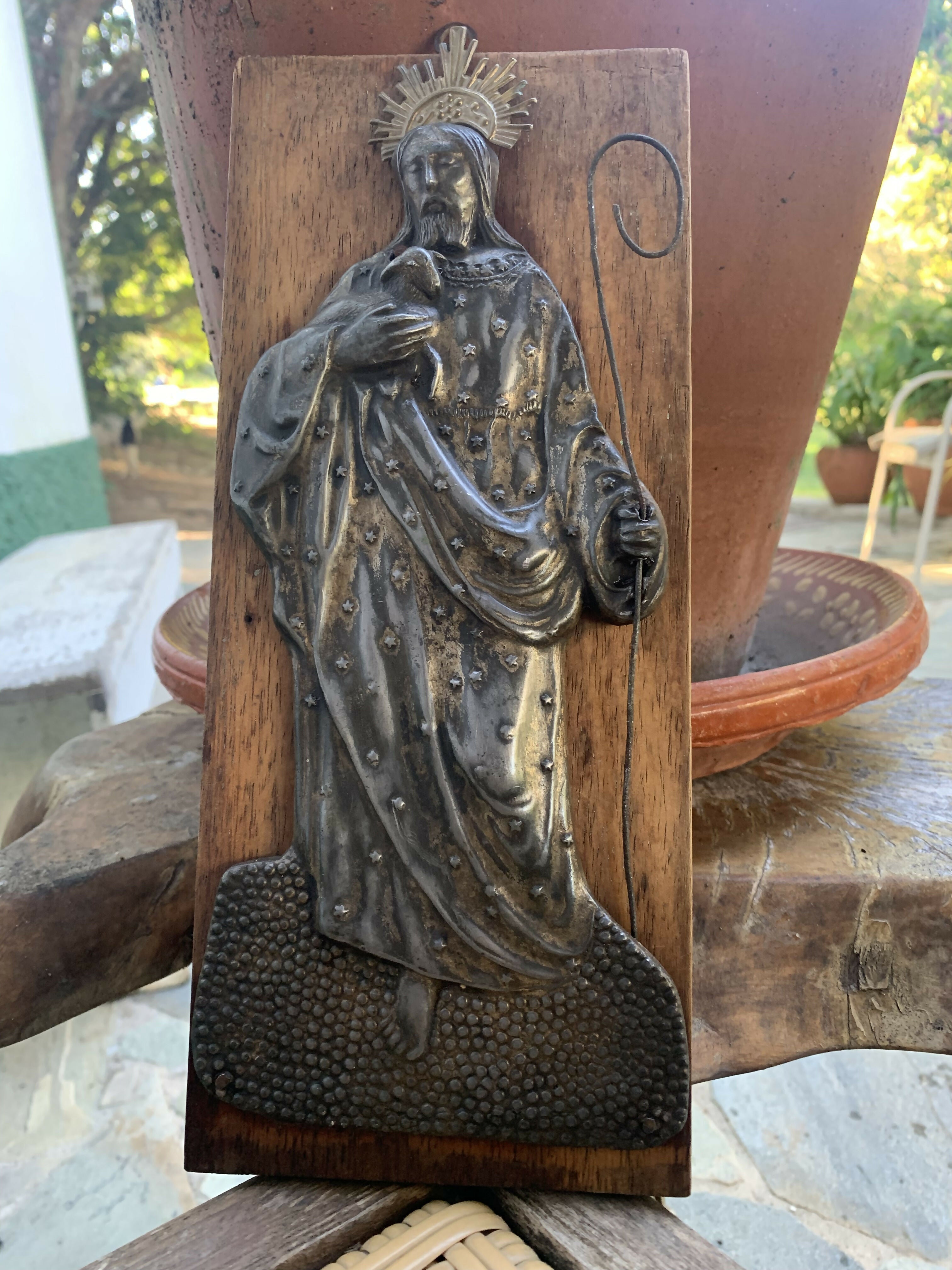 Figura Imagem São João Batista em ferro batido