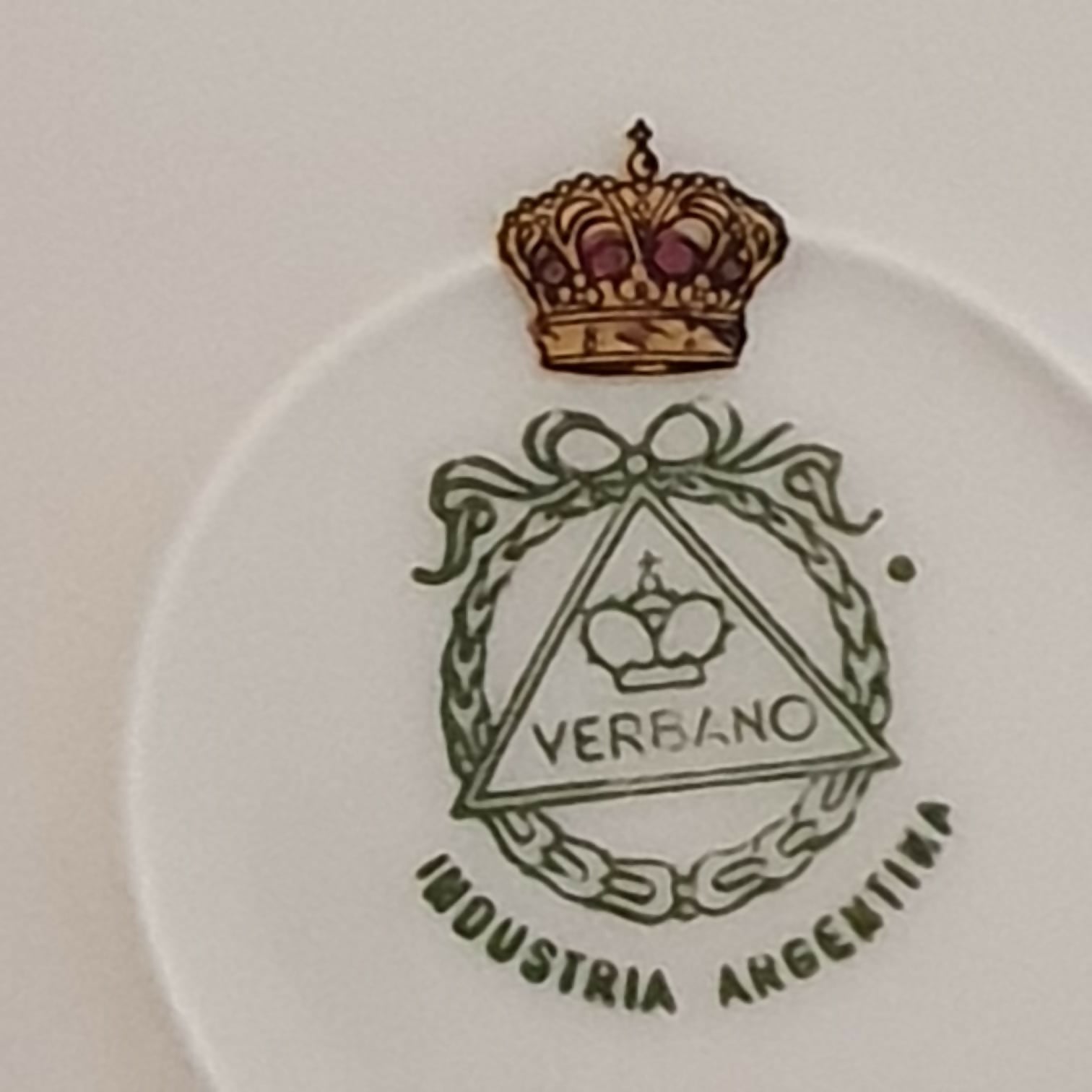 Conjunto para café e chá em porcelana argentina Verbano, 29 peças. Primeiríssima qualidade, impecável!