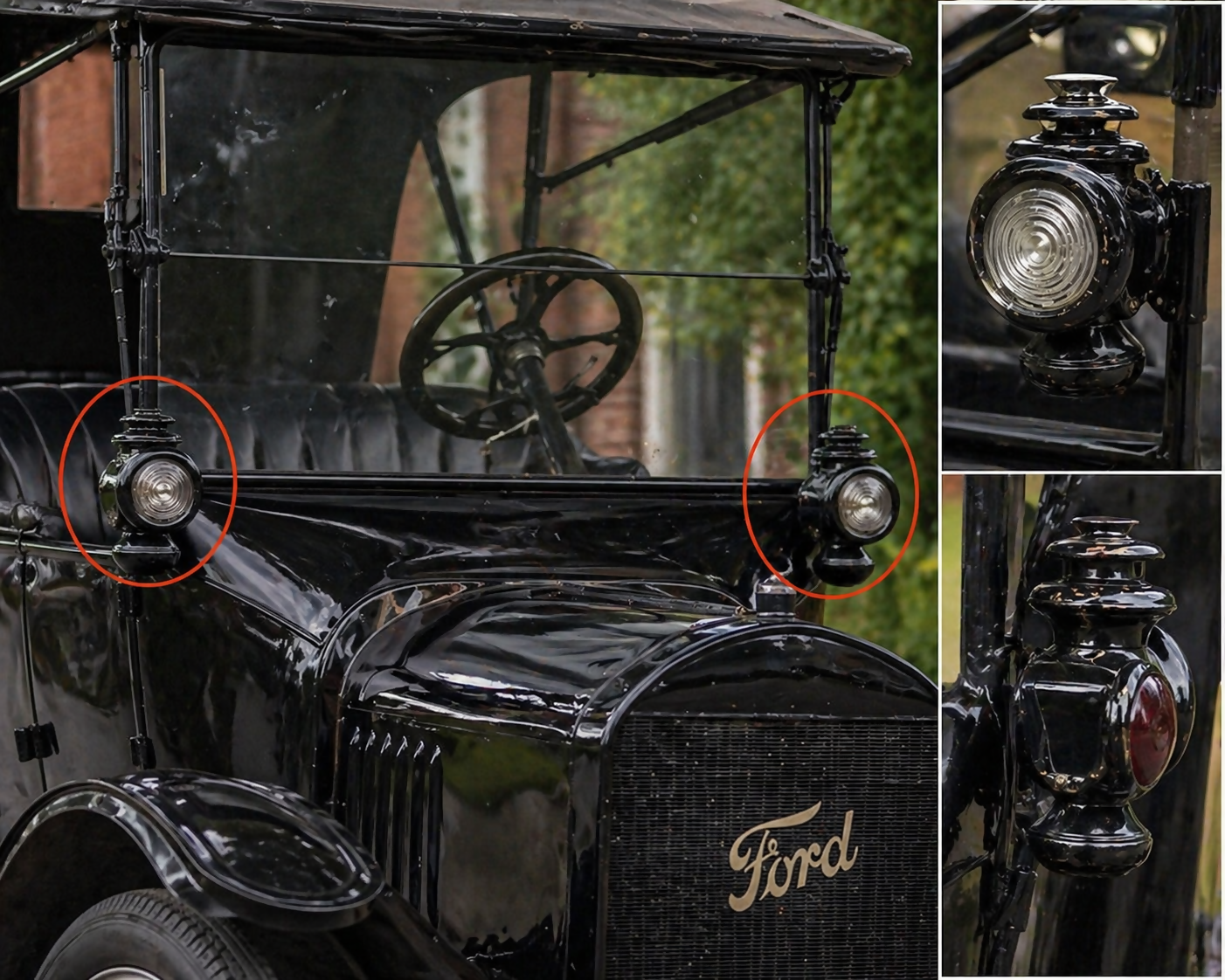 Farol querosene Ford T 1907