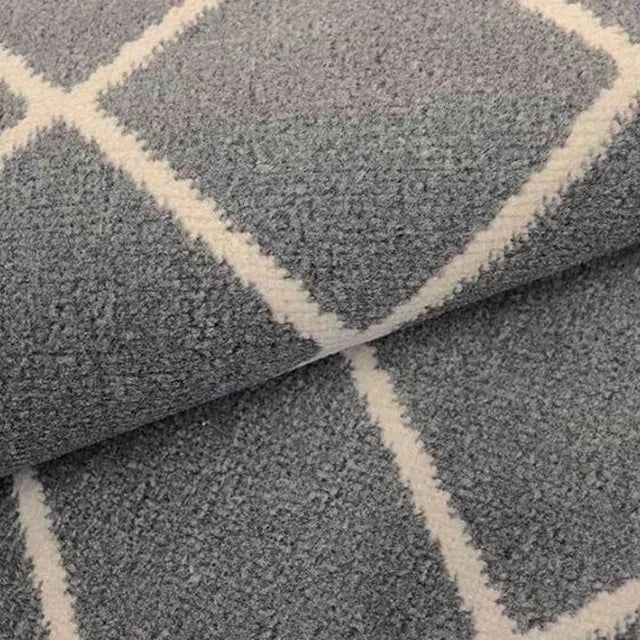 Tapete Geométrico São Carlos Herat Siena Cinza 1,60m x 2,35m