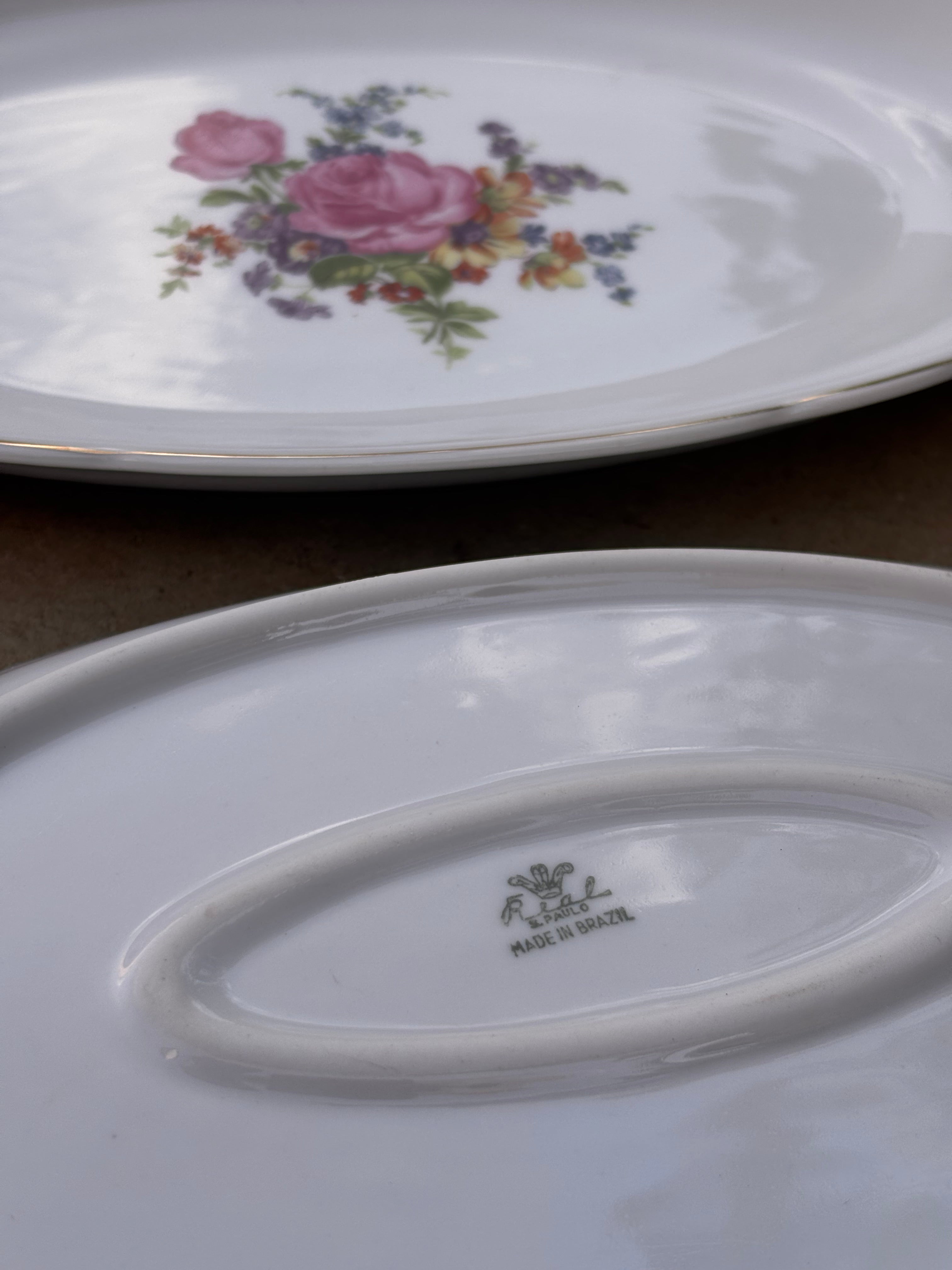 Antigo Aparelho Jantar Chá Café Porcelana Real Anos 50/60 - 69 Peças