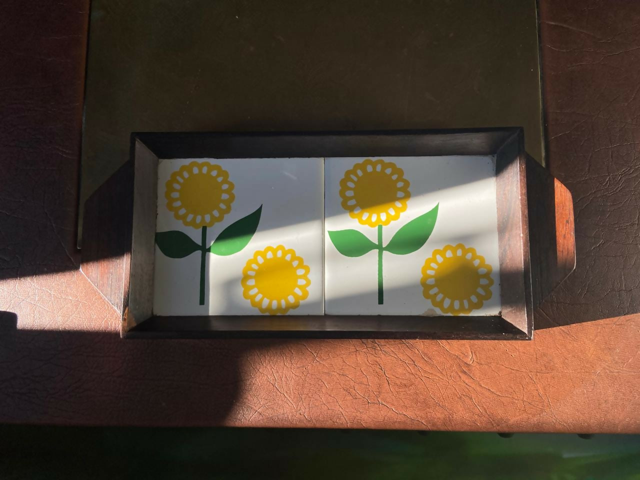 Bandeja em Jacarandá com Painel Duplo de Azulejos (DMCPS_193)