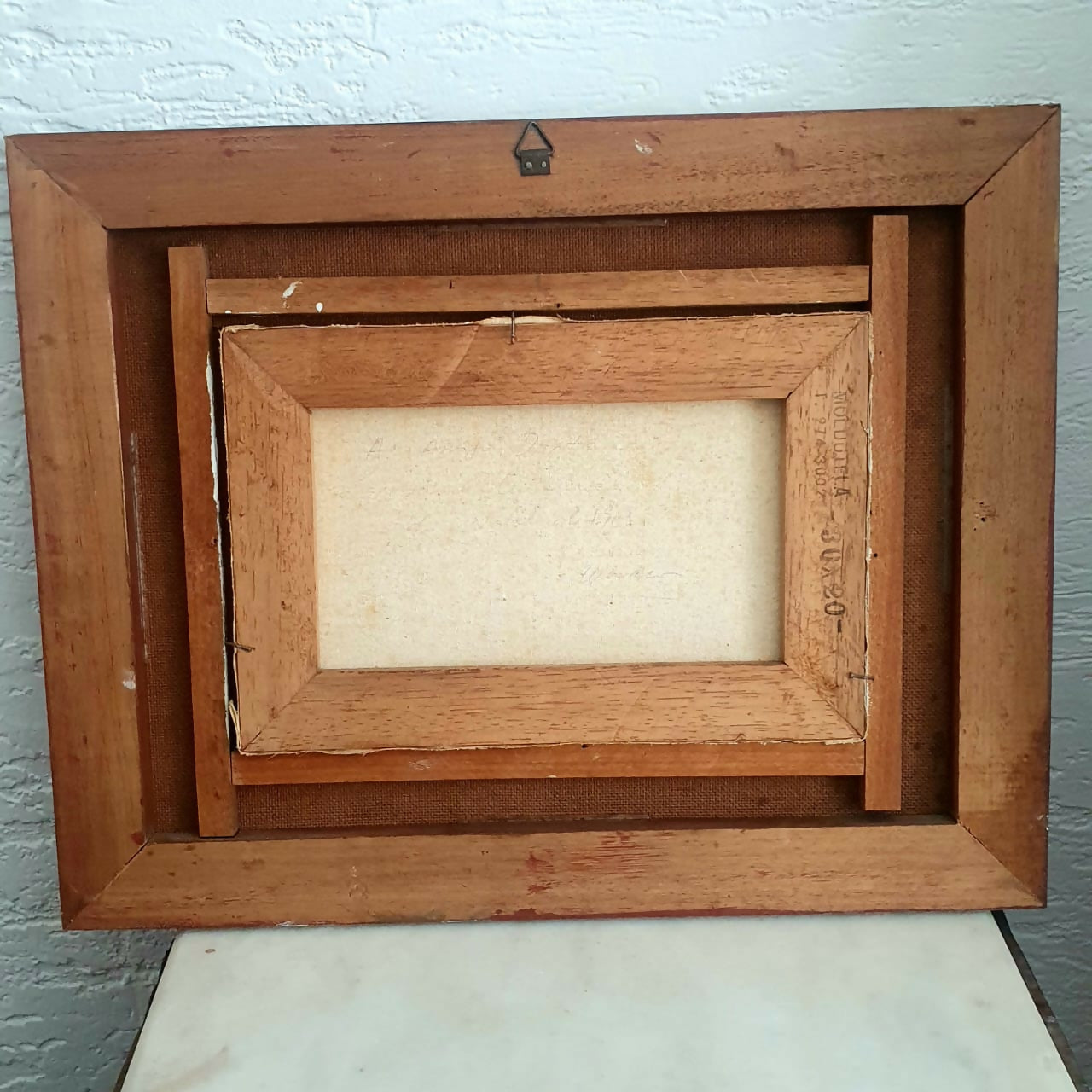 Quadro pintura, óleo sobre tela, de Marcos Zechetto, 88 que representa paisagem e Igreja. Muito preservado!