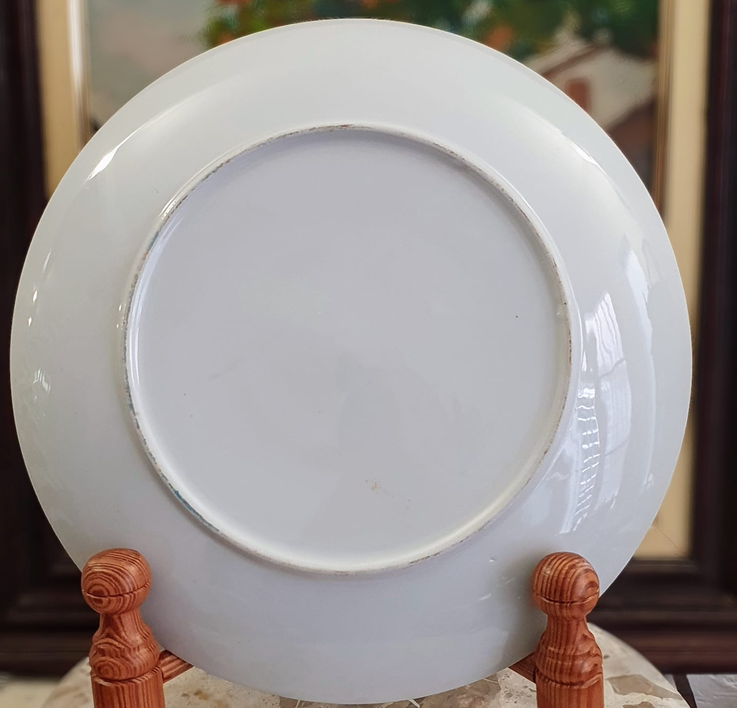 Prato medalhão em porcelana japonesa vintage Satsuma em pasta de porcelana dura.  Maravilhoso e grande! D 30cm