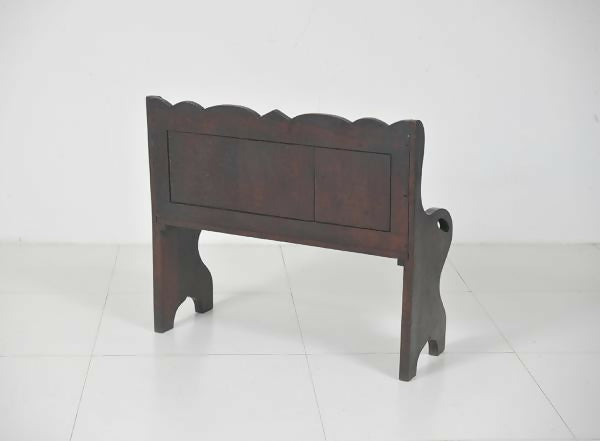 Antigo Banco de Igreja Madeira nobre selado