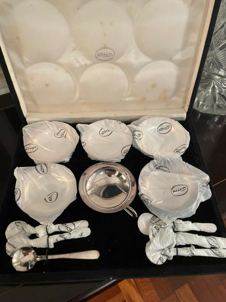 Prata 90 - Conjunto para sobremesa com 12 peças Riva