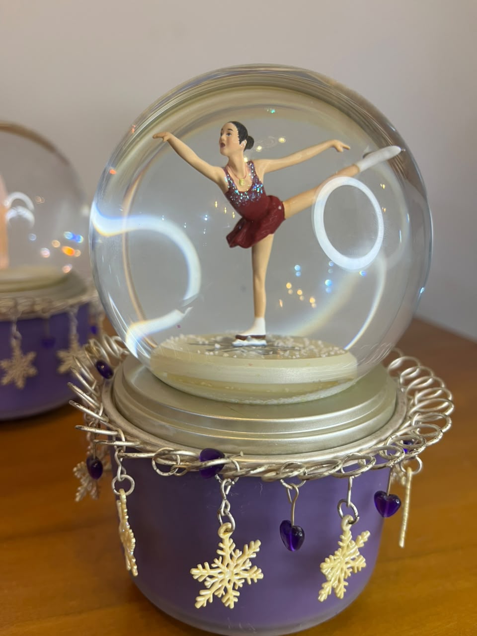 Trio de Caixas de Música Hallmark com Globo de Neve – Patinação Artística | Salt Lake 2002