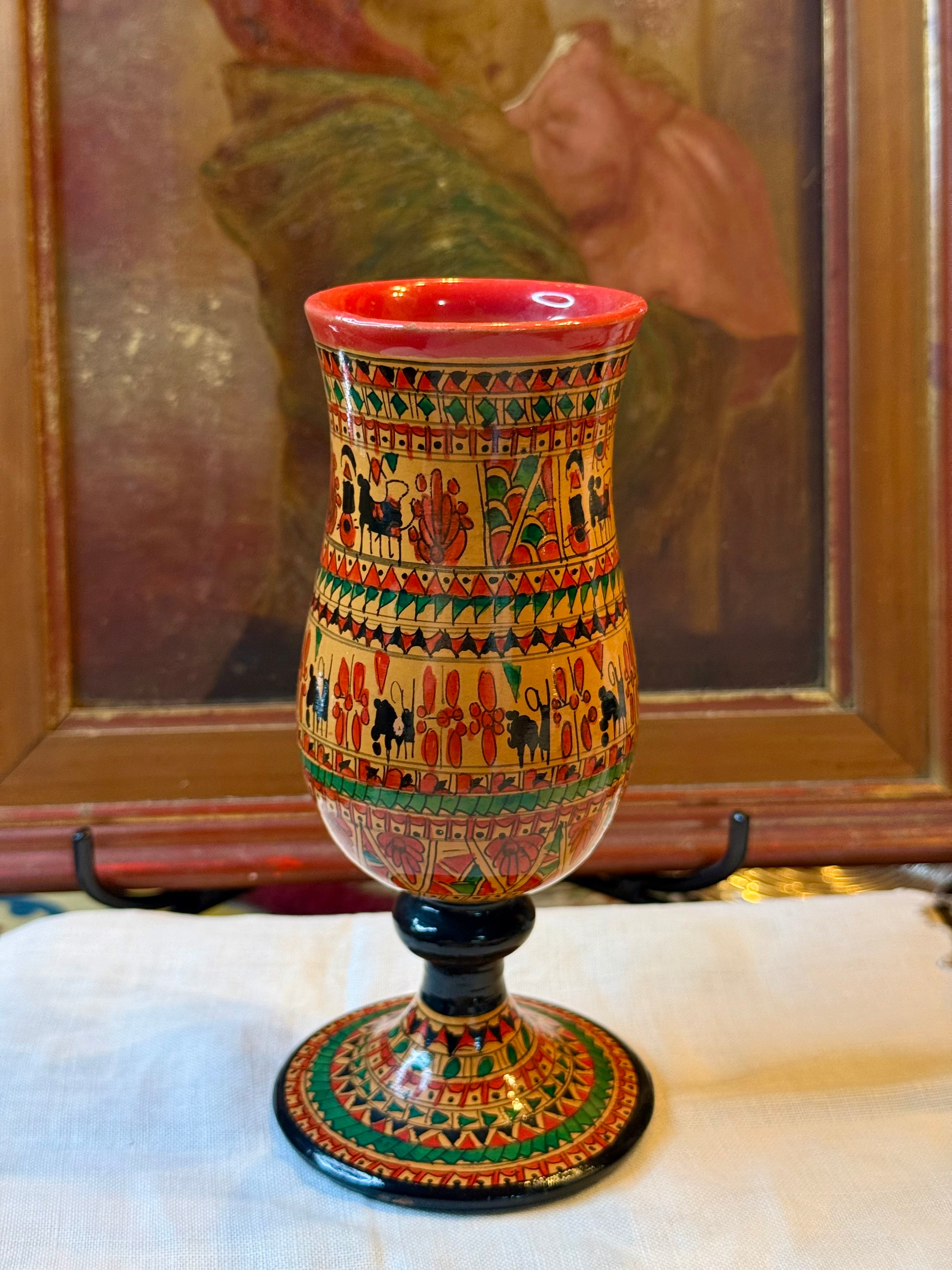 Vaso e Bowl em cerâmica Étnica