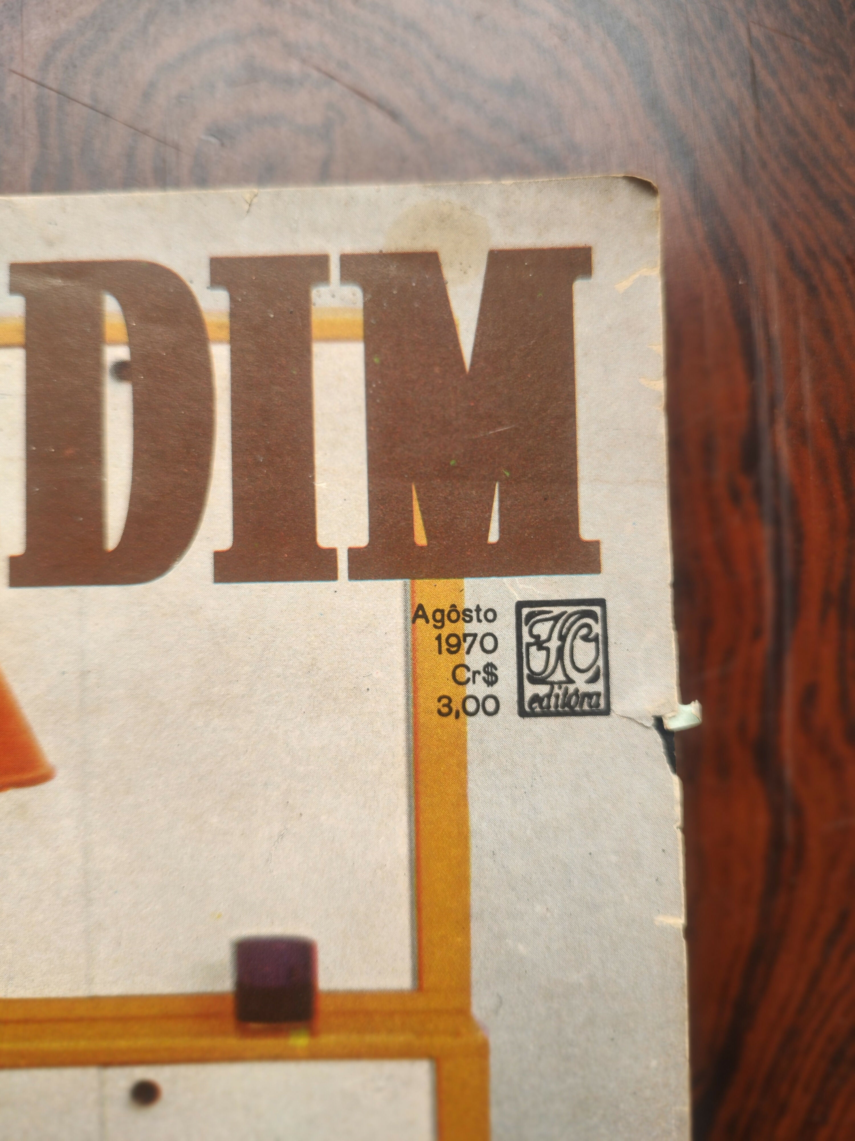 Antiga &quot;Revista Casa &amp; Jardim&quot; - 1970 (Capa Mobília Contemporânea)