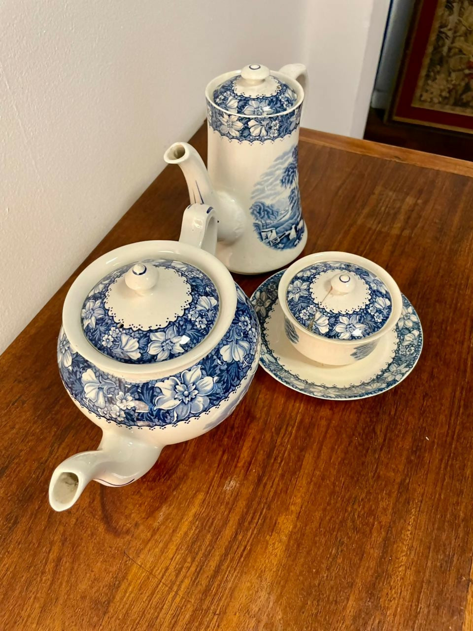 Conjunto para chá e café em faiança inglesa Woods &amp; Sons