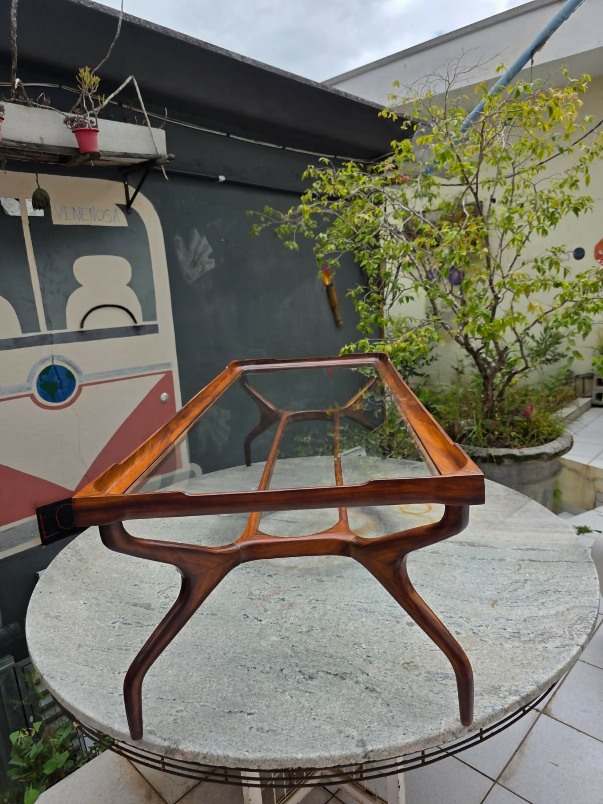 Mesa de centro Scapinelli em caviúna, década de 50/60.