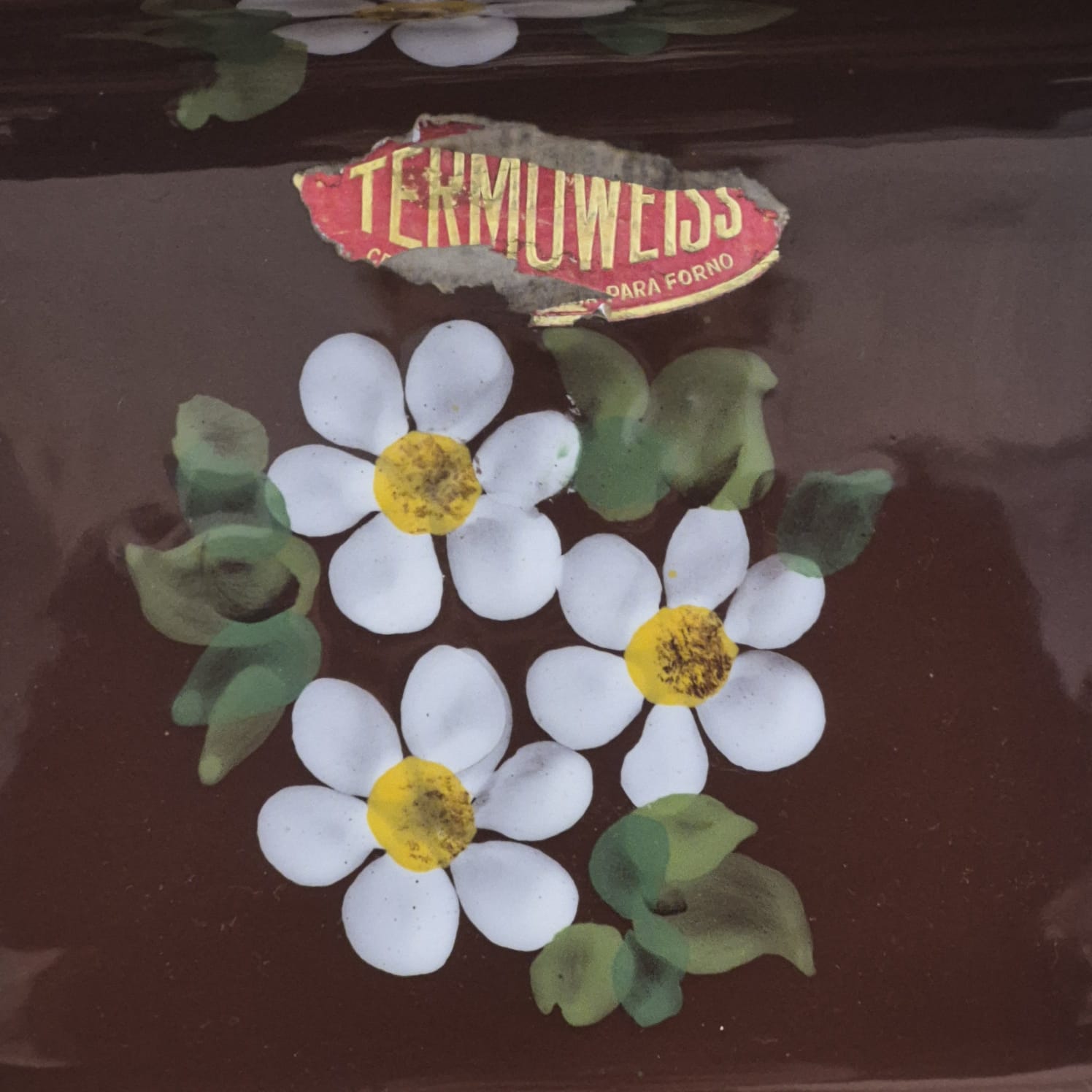 Conjunto de travessas refratárias em cerâmica vintage nacional Weiss, linha Thermoweiss. Lindas.  3 peças.