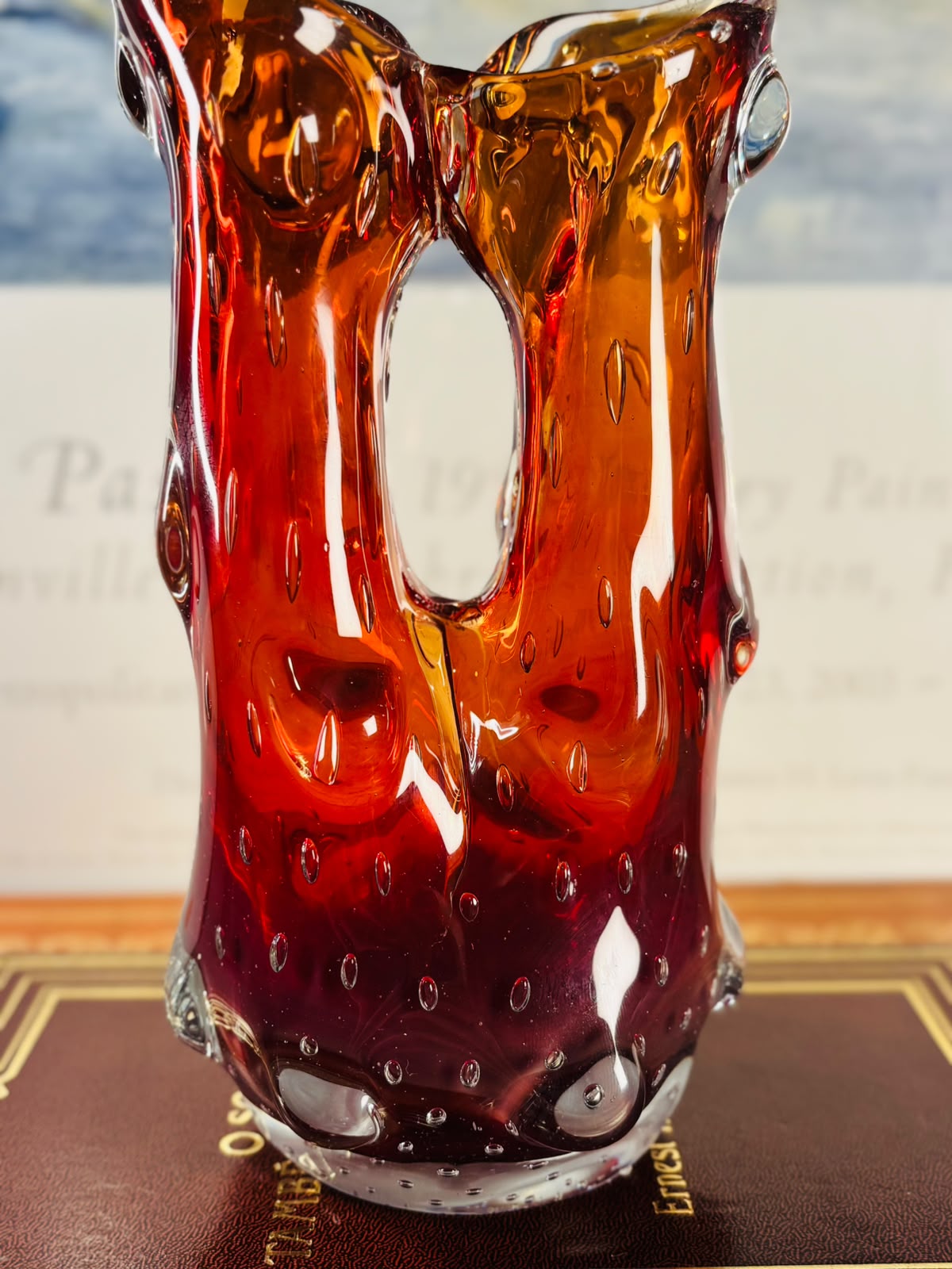 Vaso em vidro artístico Murano