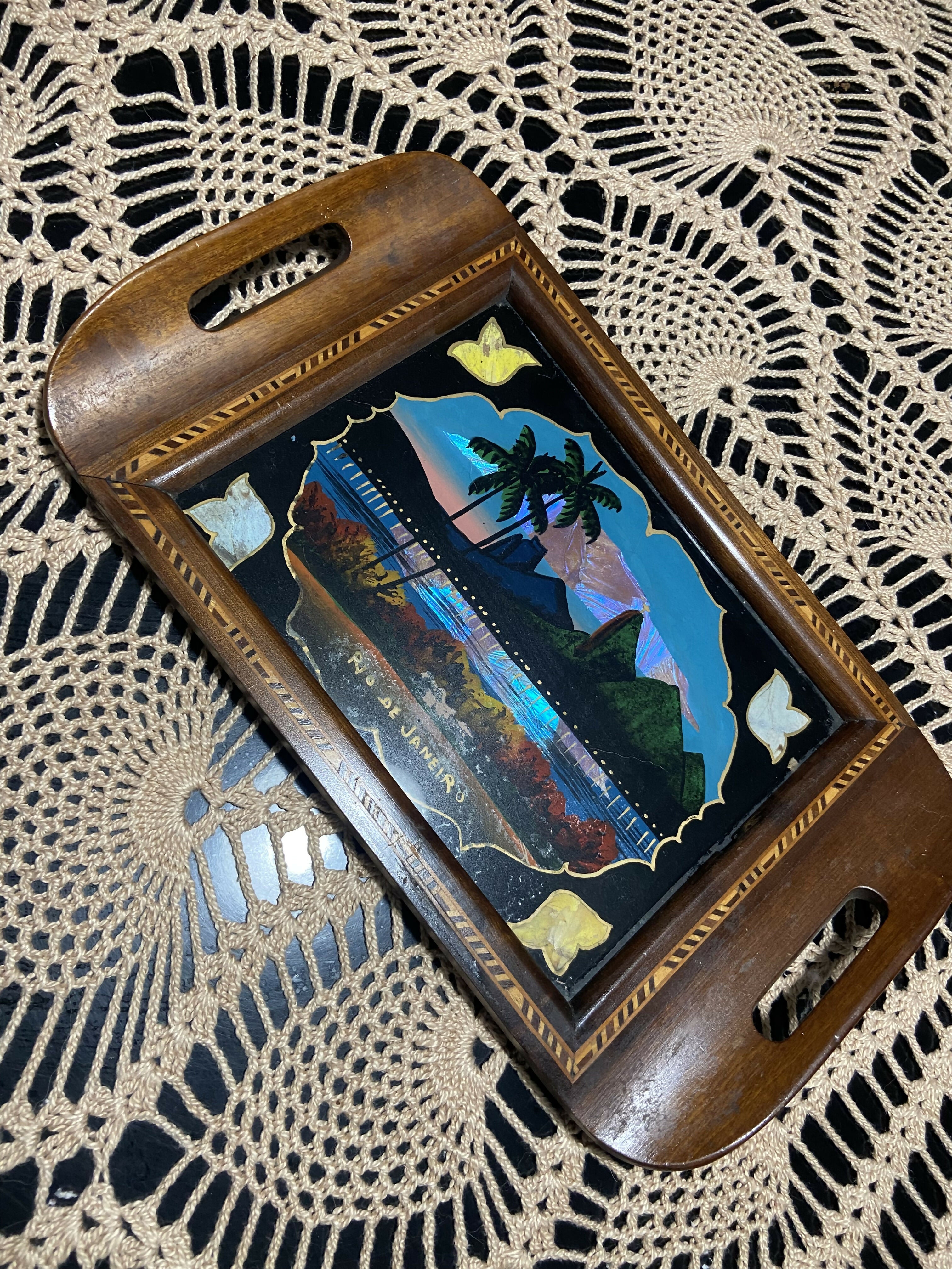 Bandeja em Marchetaria Vintage RJ