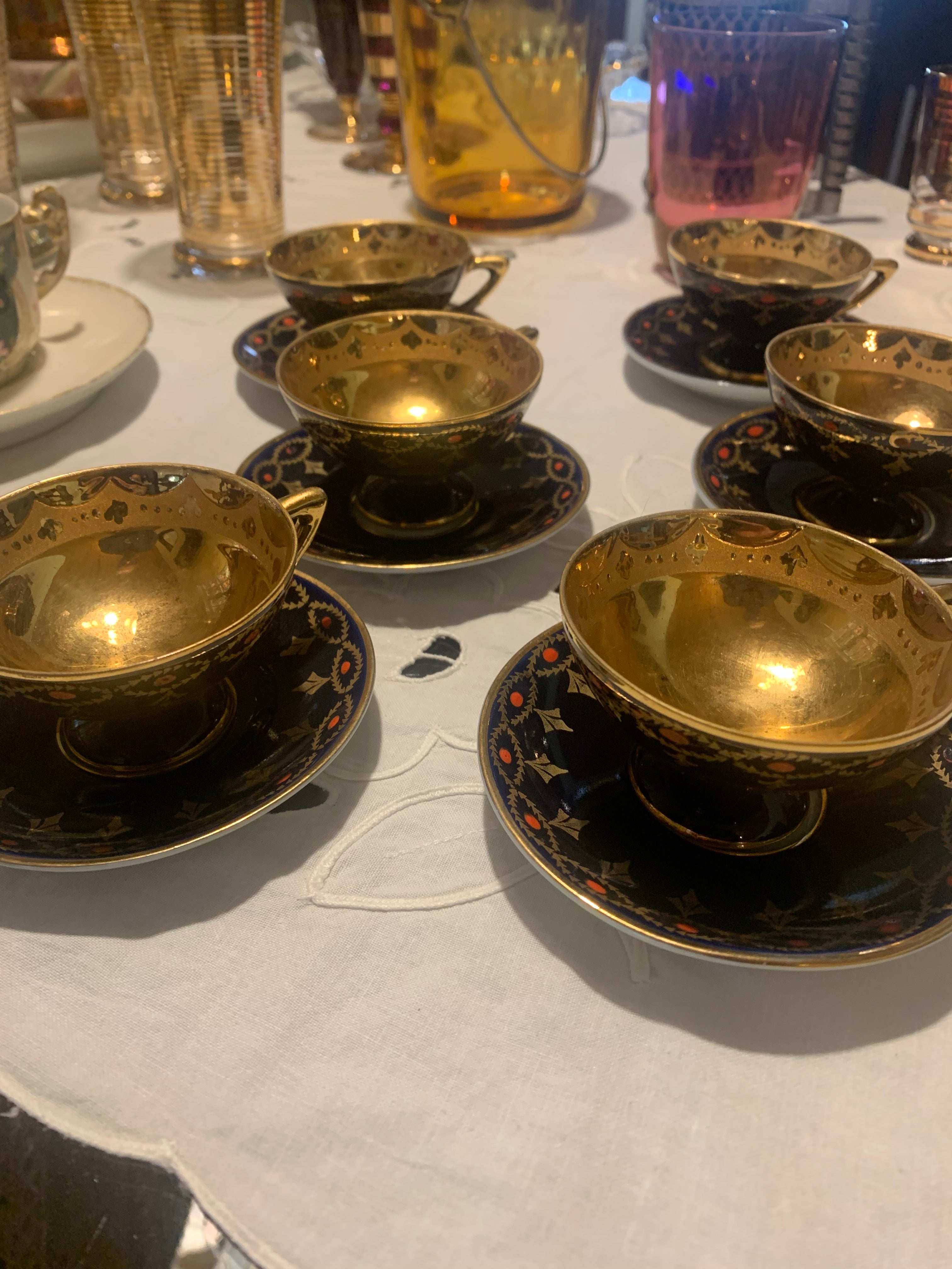 Jogo xícaras café porcelana alemã Otto perfeitíssimo estado