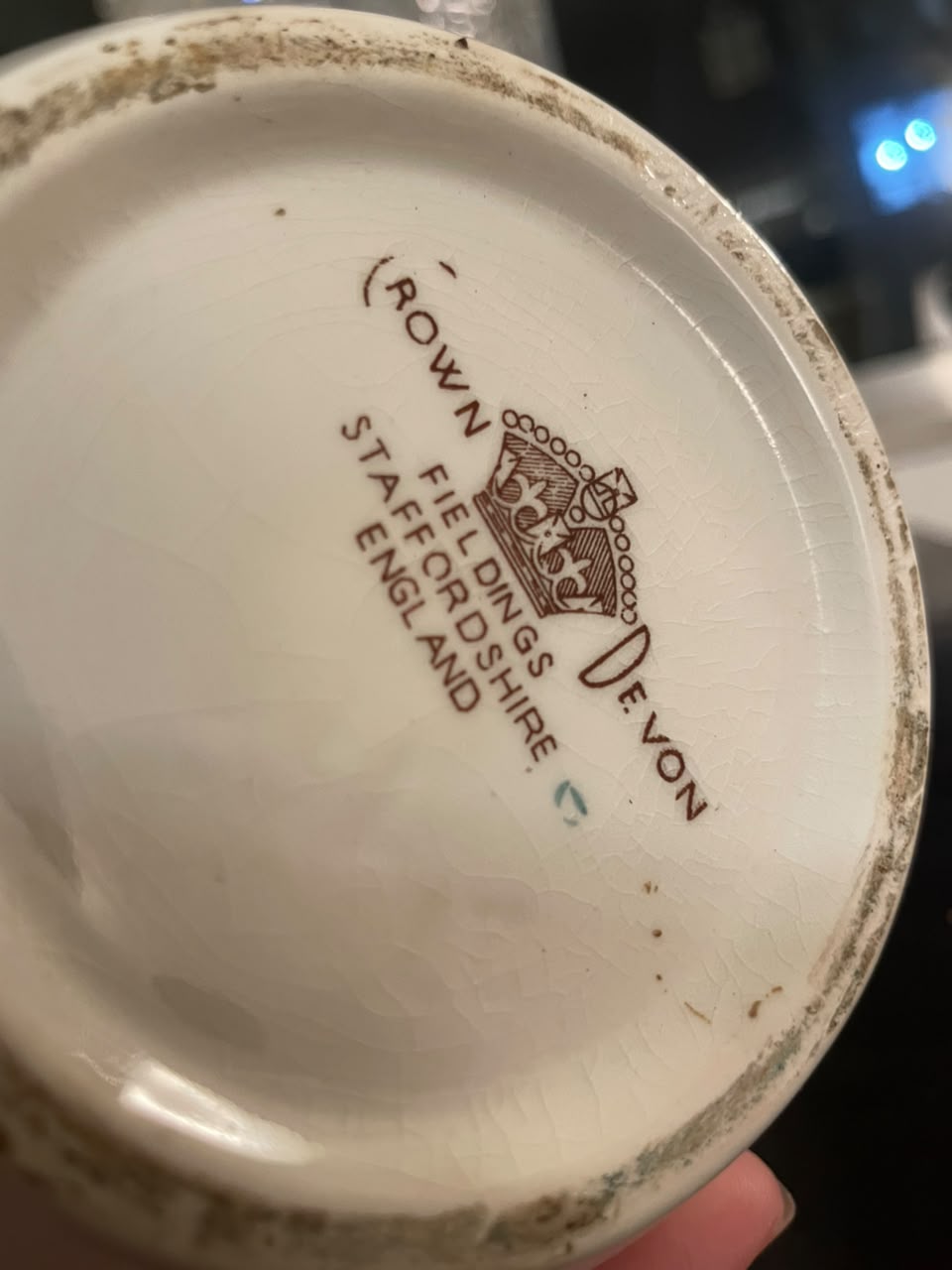 Vaso em faiança inglesa Crown Devon
