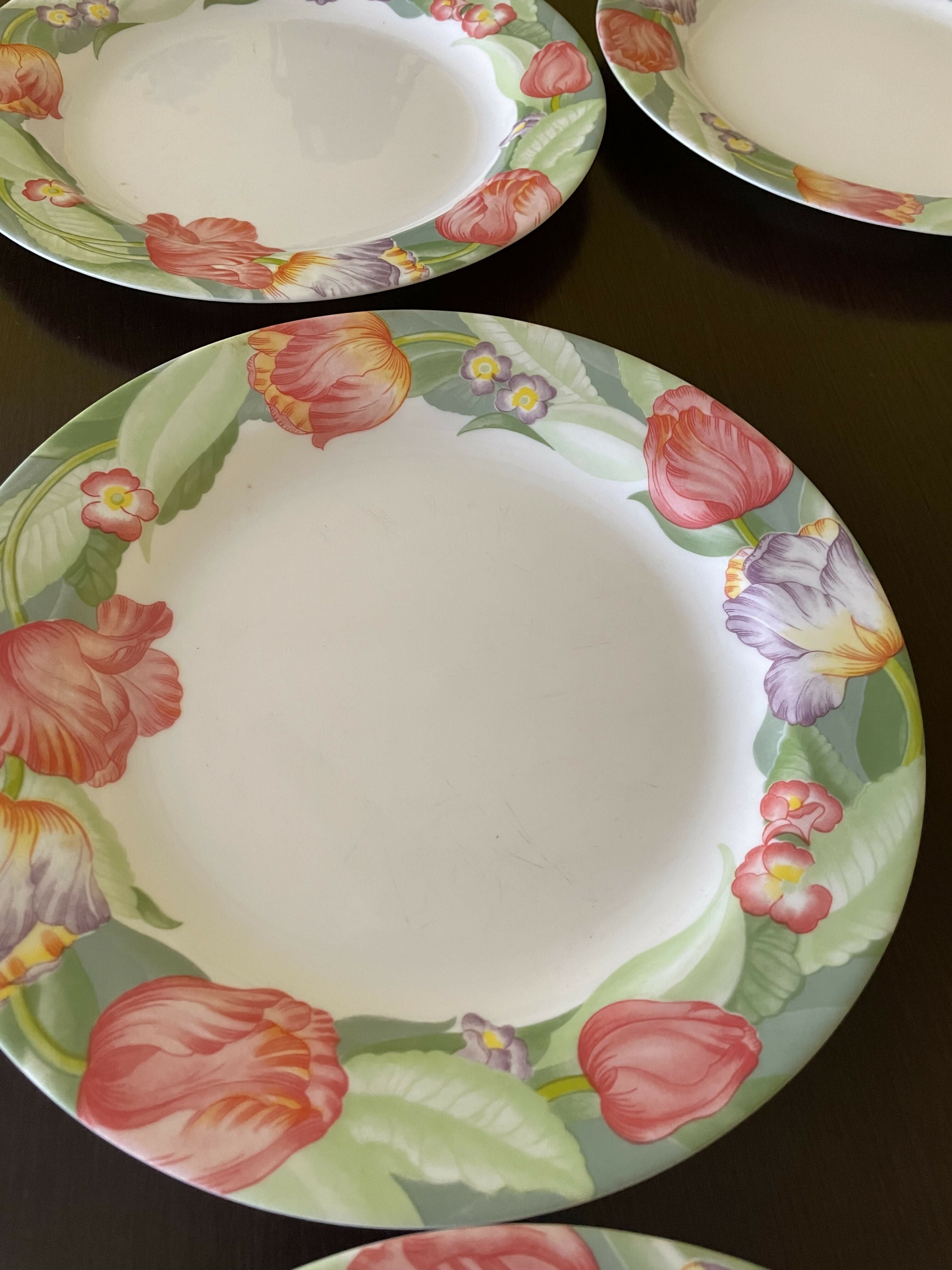 Jogo de pratos rasos franceses