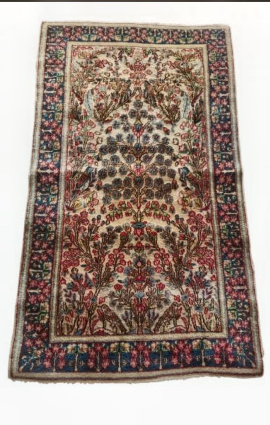 Par de Tapetes Persas Kerman Legítimos (1,50 x 0,88 cada) – Padrão Árvore da Vida (Pendant)